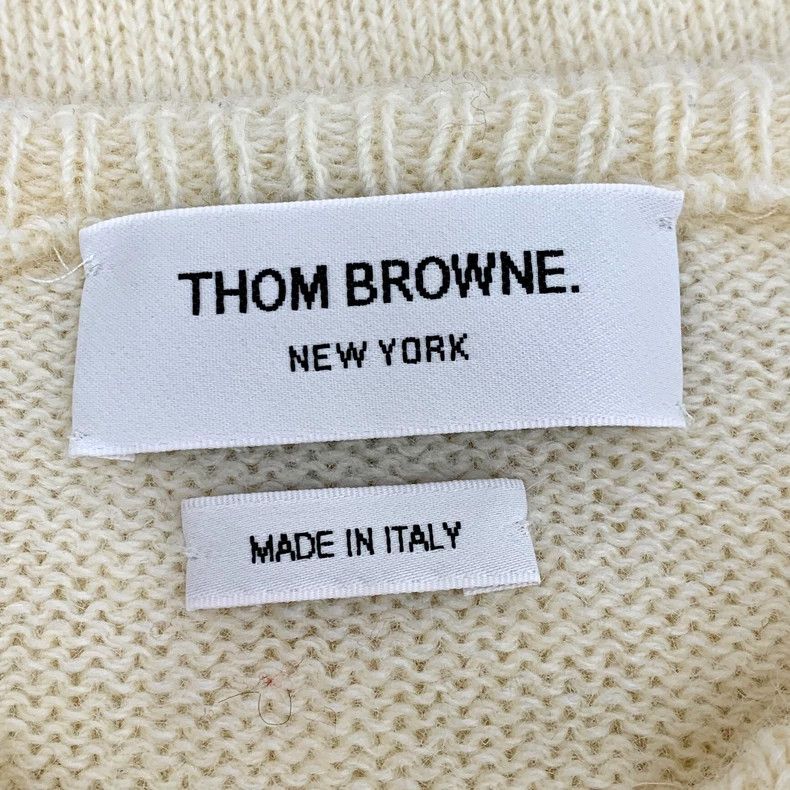 Thom Browne Thom Browne Wool round neck long sleeve knit sweater Size US XS / EU 42 / 0 - 5 Thumbnail