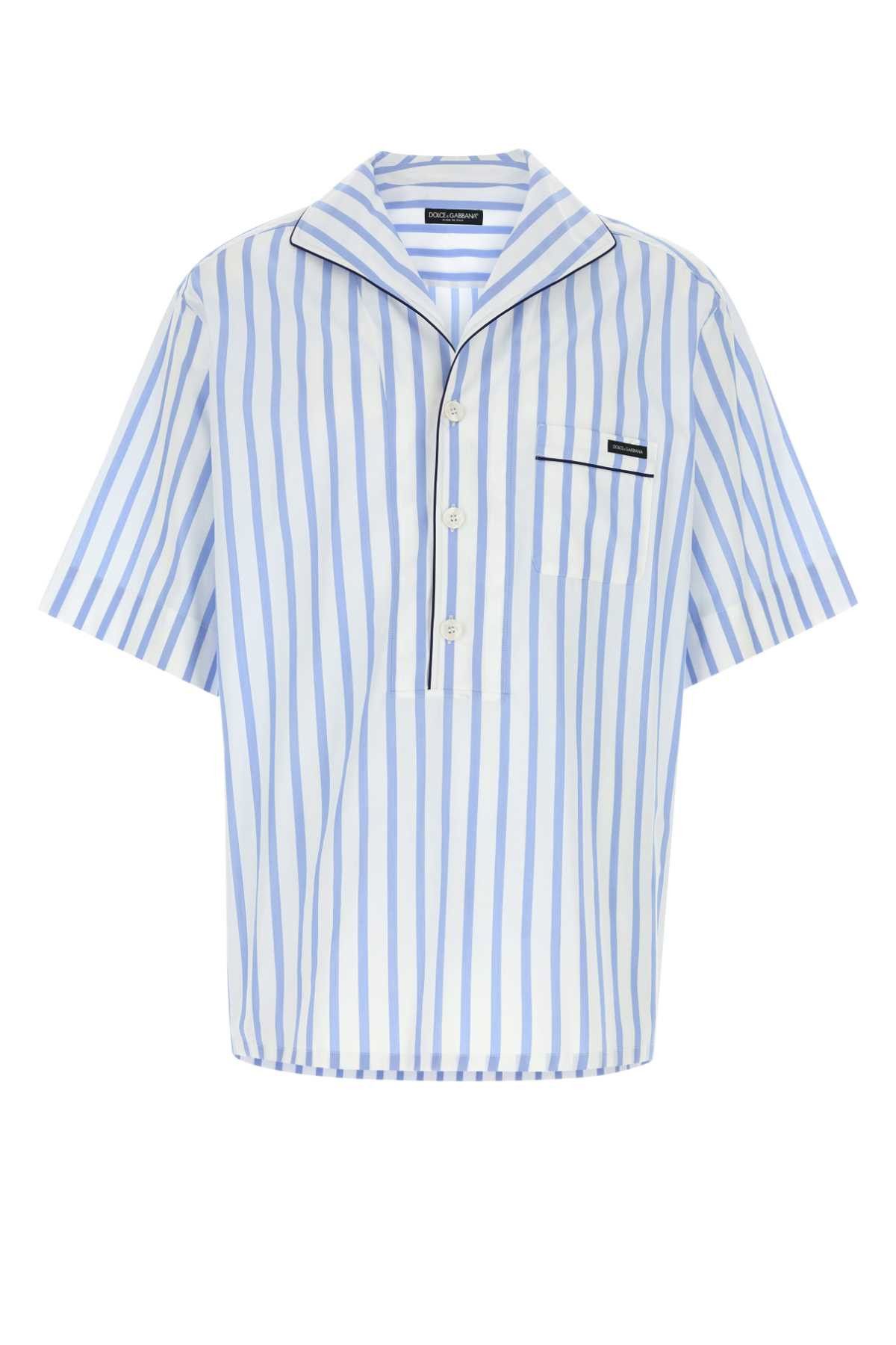 Dolce & Gabbana Embroidered Poplin Shirt Size US M / EU 48-50 / 2 - 1 Thumbnail
