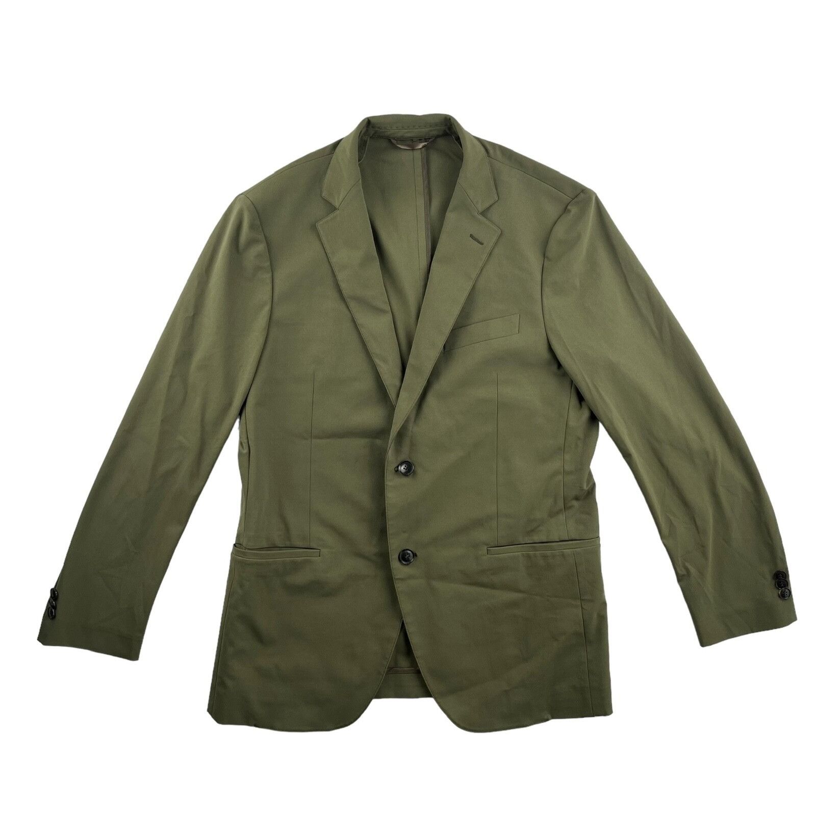 Other Sene Men's Green Unlined Stretch Tech Blazer Jacket • 38 S Size 38S - 2 Thumbnail