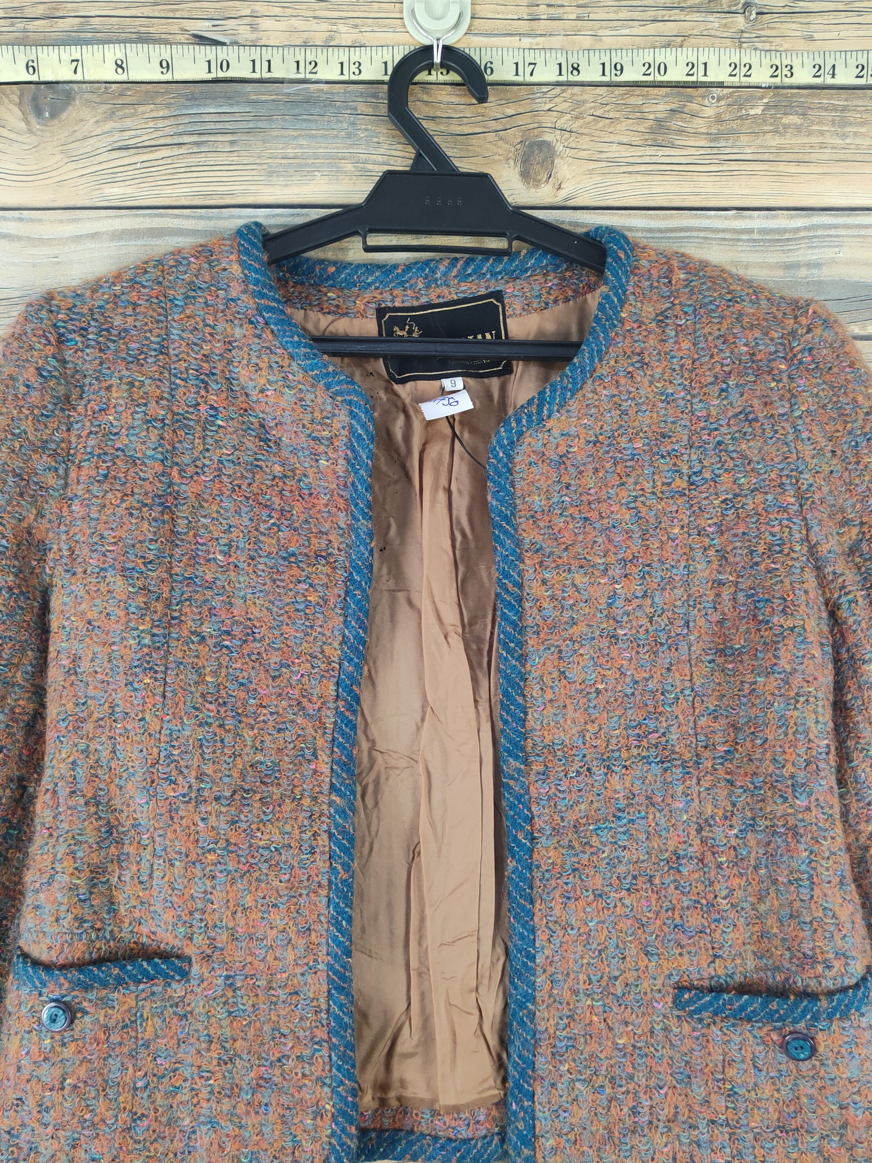 Homespun Knitwear Dorian Brown Knitwear Crop Top Jackets #W1750 Size S / US 4 / IT 40 - 2 Thumbnail