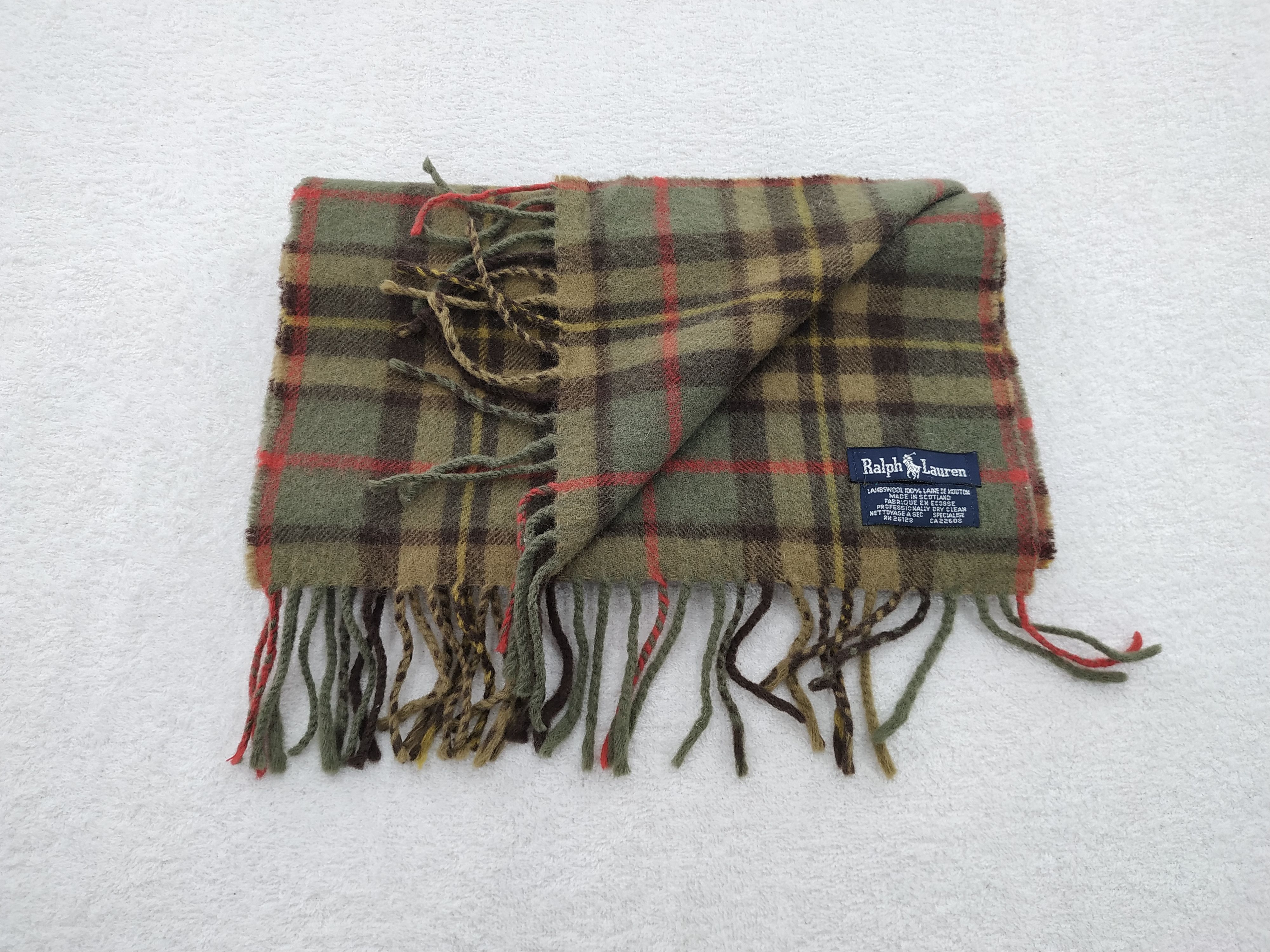 Ralph Lauren Vintage Ralph Lauren Wool Scarf/Muffler/Neckwear MF041 Size ONE SIZE - 4 Thumbnail