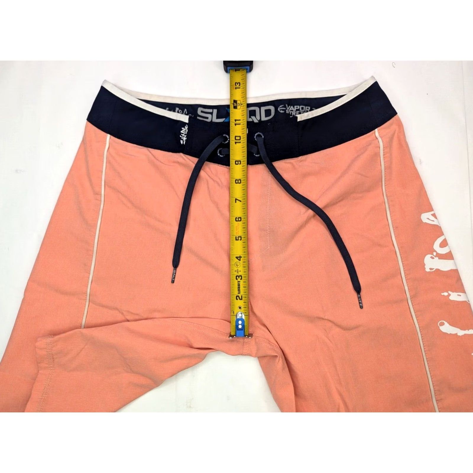 Vintage Salt Life SLX-QD Swim Trunks Men 30 Board Shorts 10 Inseam Blue Polyester Spandex Breathable Pockets Drawstring Beach Fish Outdoor Surfing - Mens Size US 30 / EU 46 - 5 Thumbnail