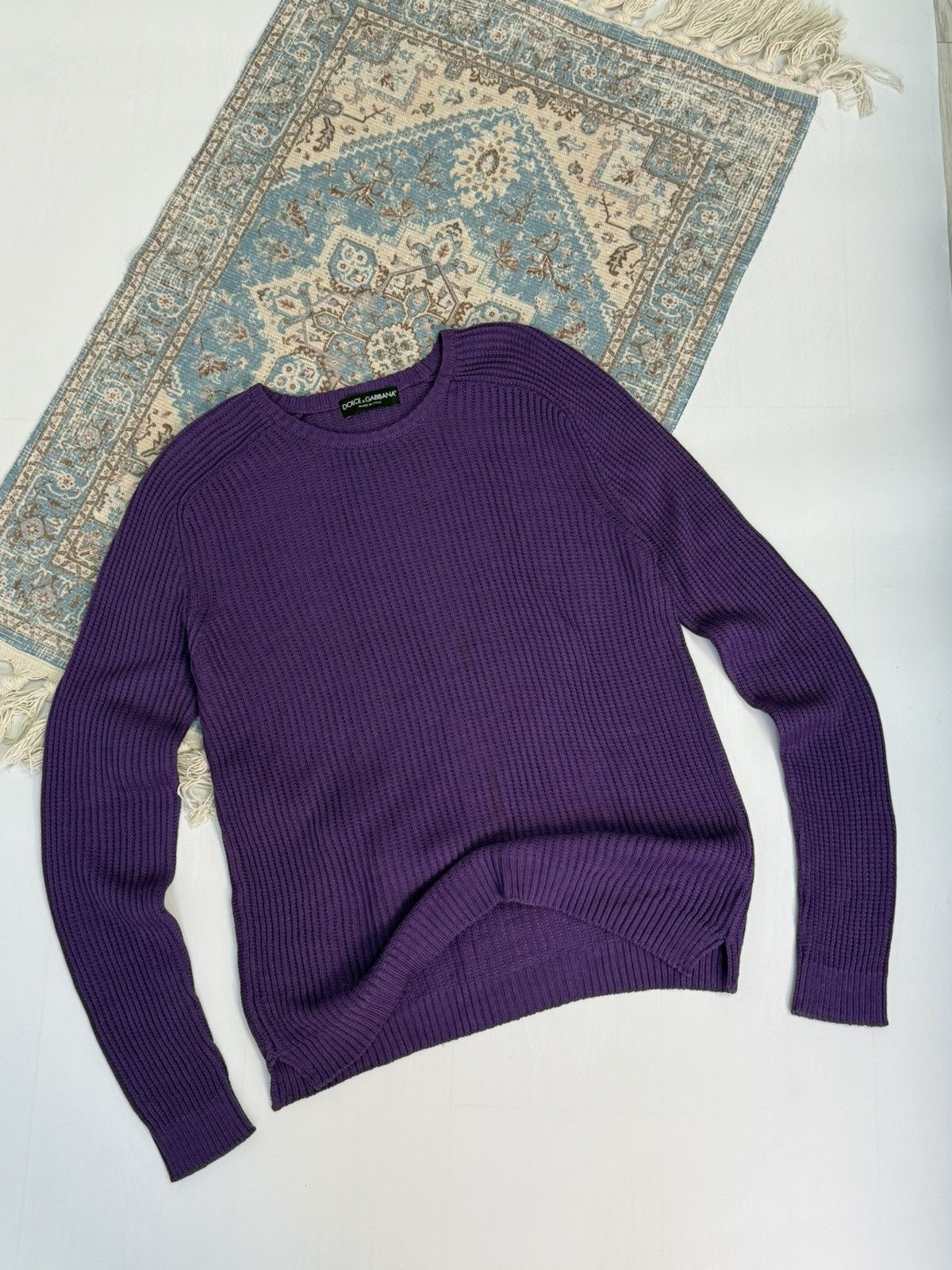 Dolce & Gabbana Dolce & Gabbana Purple Men Sweater Size 54 Size US L / EU 52-54 / 3 - 1 Thumbnail