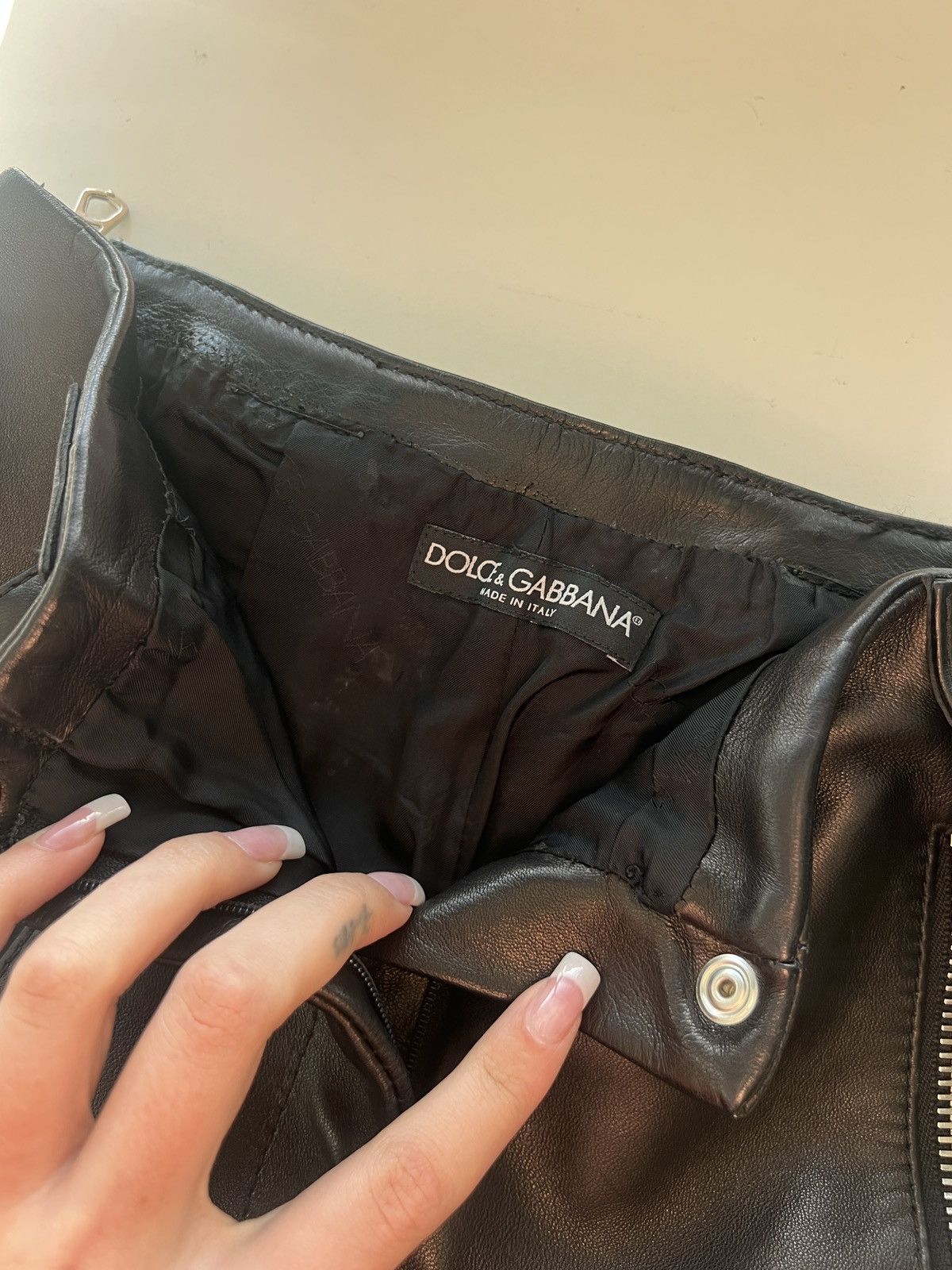 Dolce & Gabbana SS 2000 BONDAGE LEATHER CAPRI Size 28" / US 6 / IT 42 - 9 Thumbnail