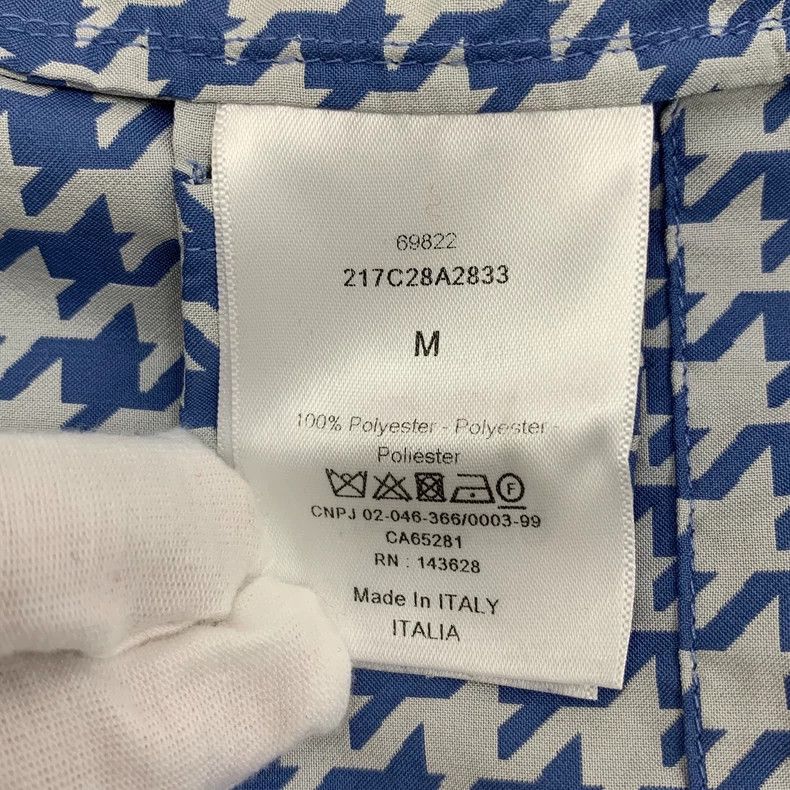 Dior Dior Blue checkered bee embroidery hooded drawstring zipper Size M / US 6-8 / IT 42-44 - 8 Thumbnail