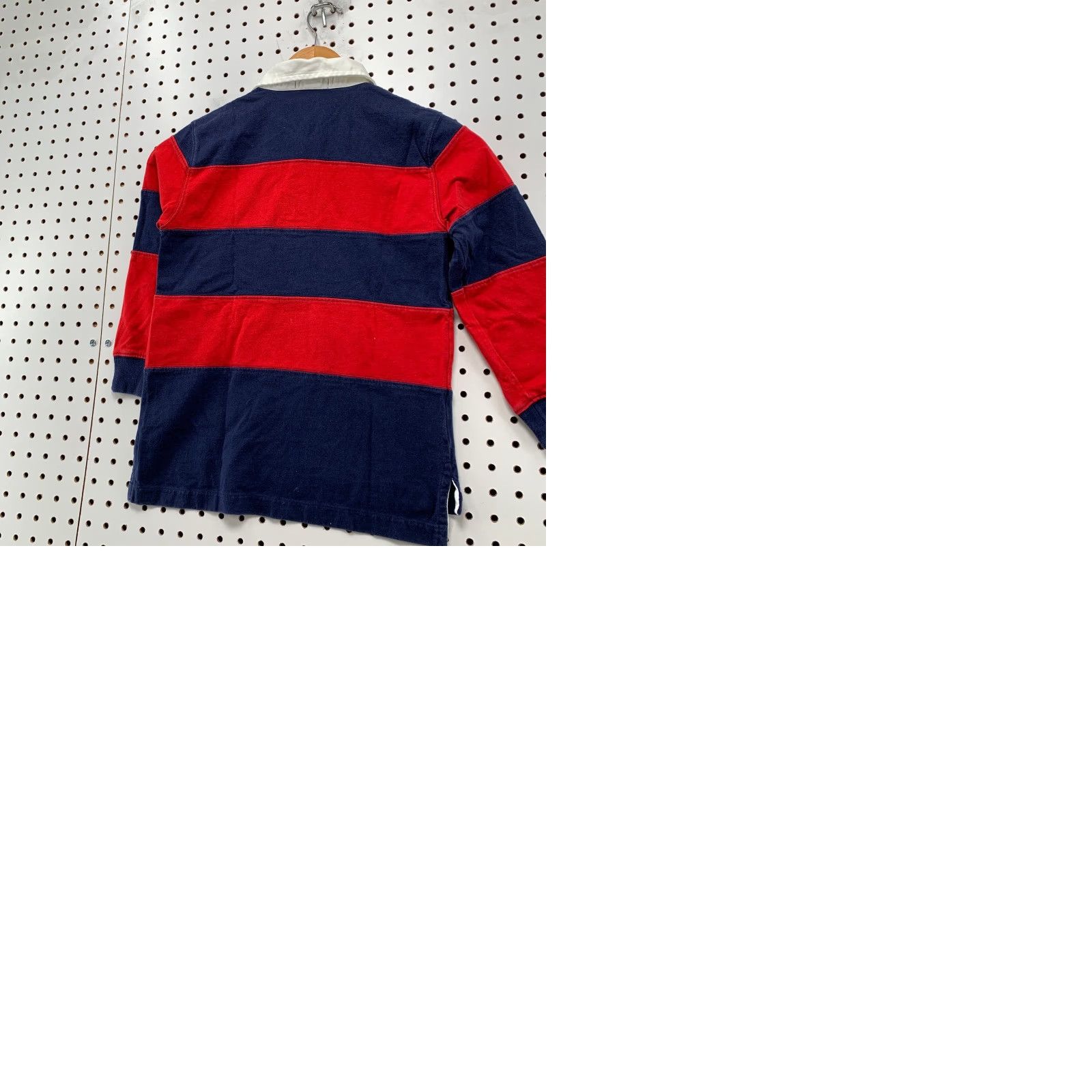 Polo Ralph Lauren VINTAGE Polo Ralph Lauren Rugby Shirt Mens Size 7 Red Blue Striped Long Sleeve Size US M / EU 48-50 / 2 - 9 Thumbnail