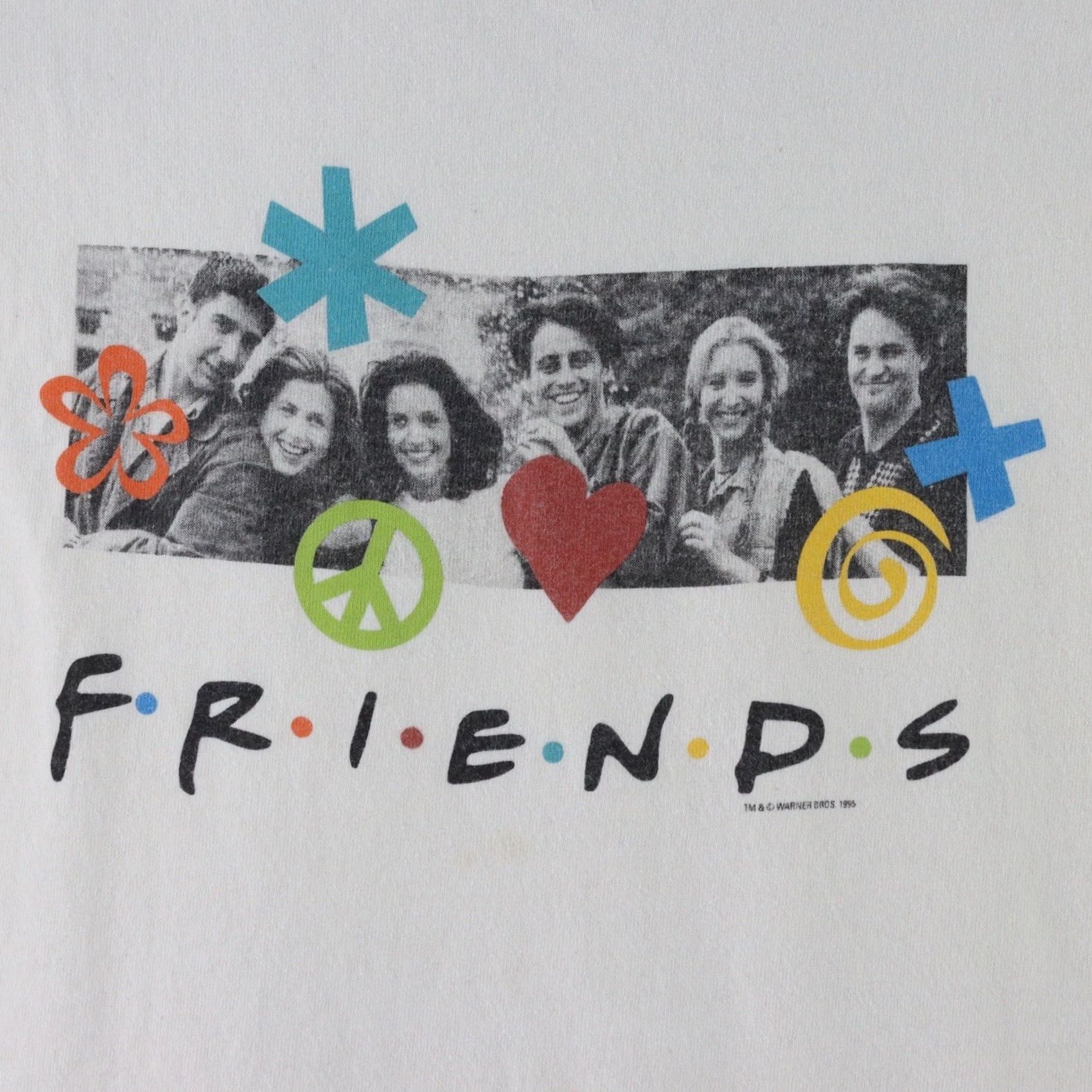 Vintage VINTAGE Friends Central Perk TV Show T-Shirt Shirt Mens M White 90s FX Single Stitch USA Cotton Polyester Crew Neck Short Sleeve Size US M / EU 48-50 / 2 - 2 Thumbnail