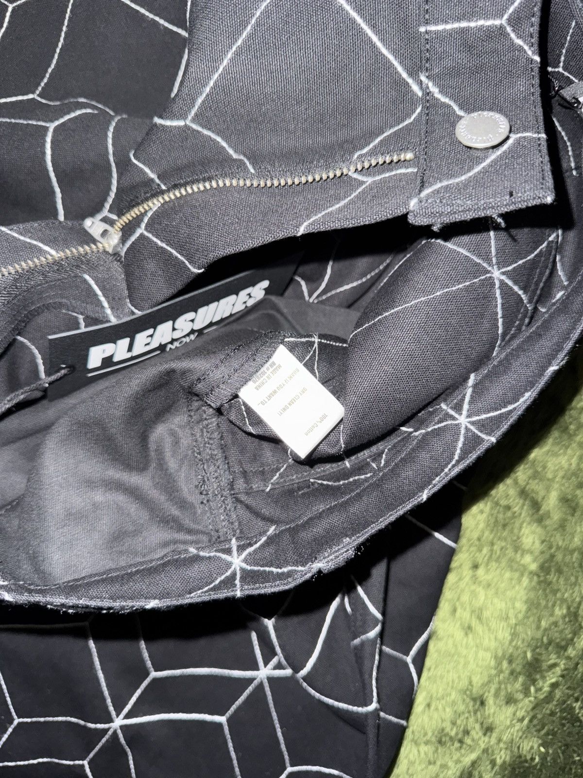 Pleasures [34] Pleasures vocal pattern embroidery logo denim pants Size US 34 / EU 50 - 4 Thumbnail