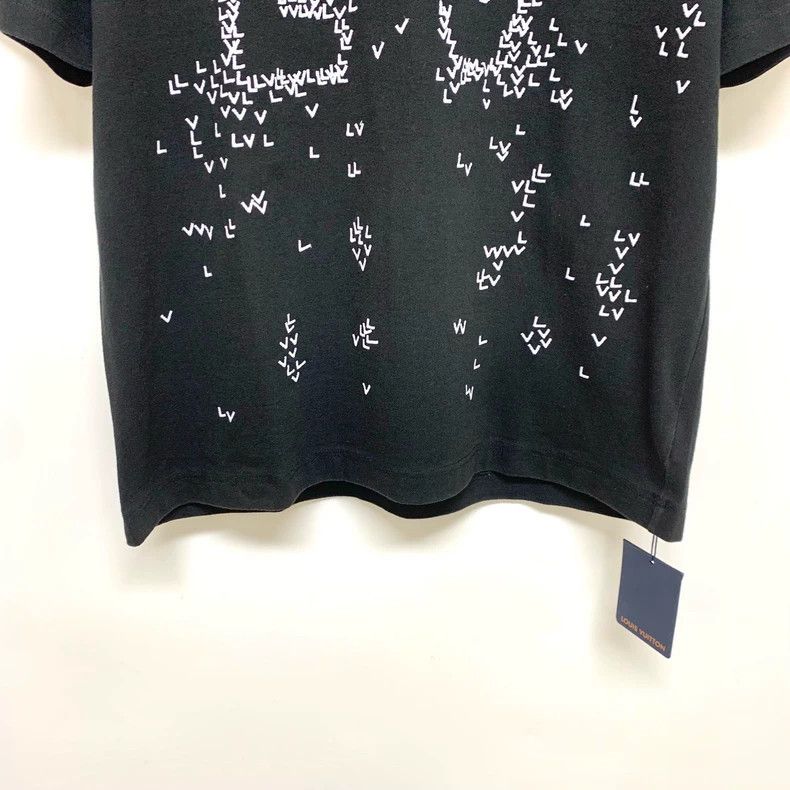 Louis Vuitton Louis Vuitton Black full print small plane short sleeve Size US XL / EU 56 / 4 - 4 Thumbnail