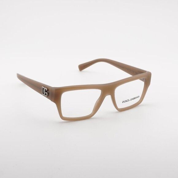 Dolce & Gabbana DG3382 3089 Eyeglasses Rectangle Opal Brown