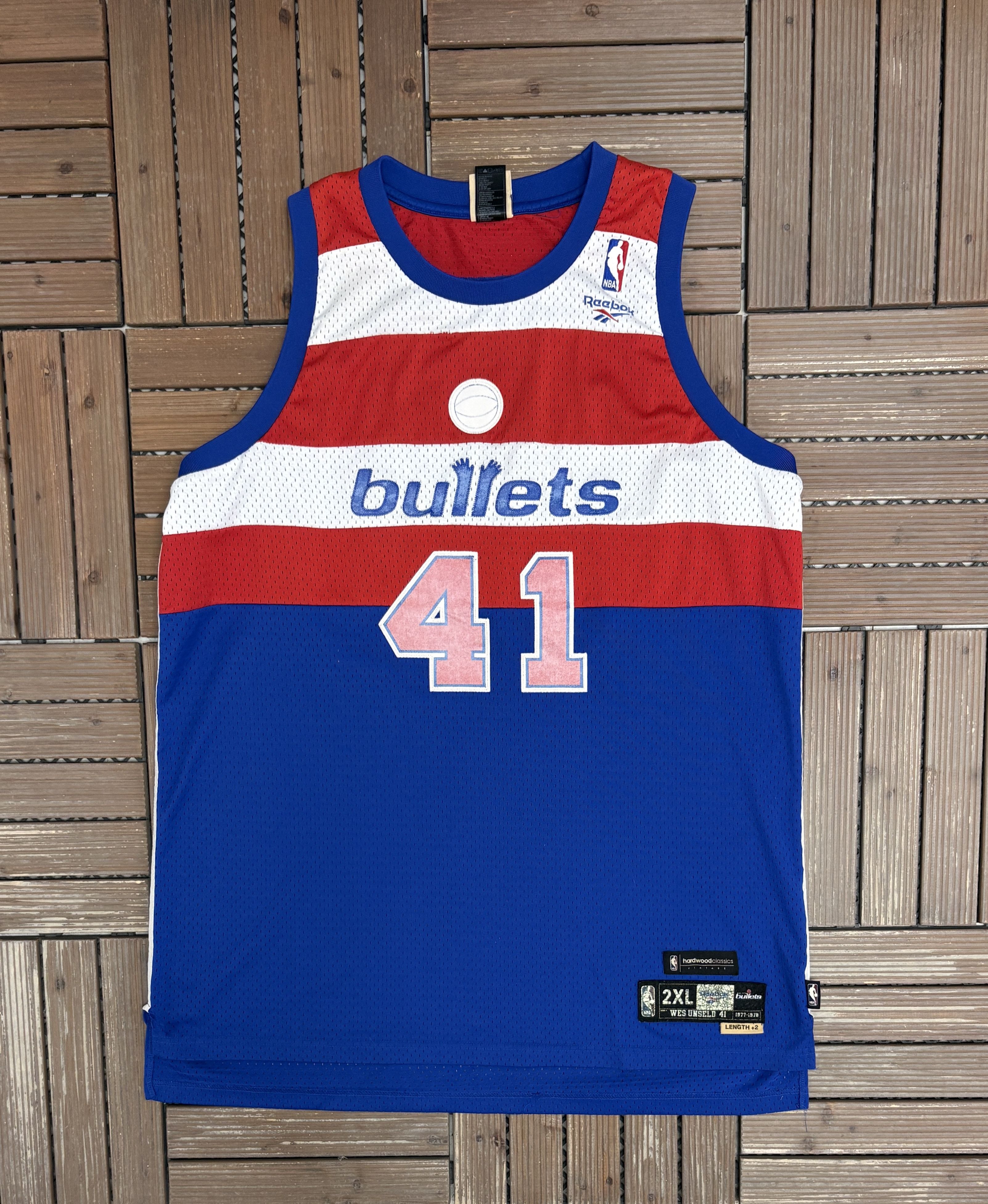 Washington Bullets Wes Unseld Vintage Basketball Jersey