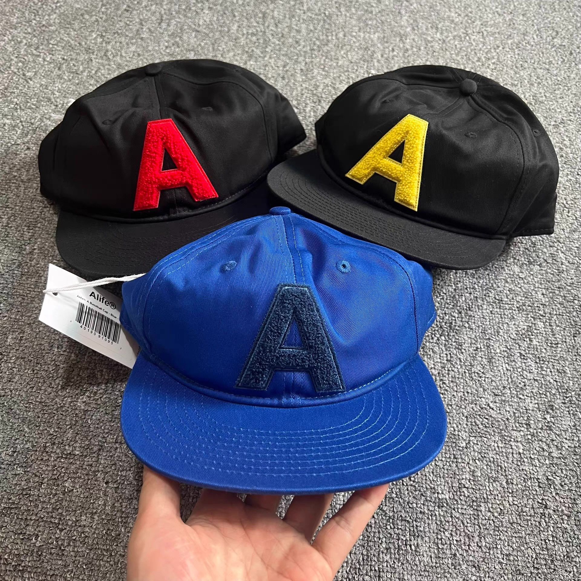 Alife Alife® Towel Solid Color Classic Flat Brim Baseball Cap Q7 Size ONE SIZE - 1 Thumbnail