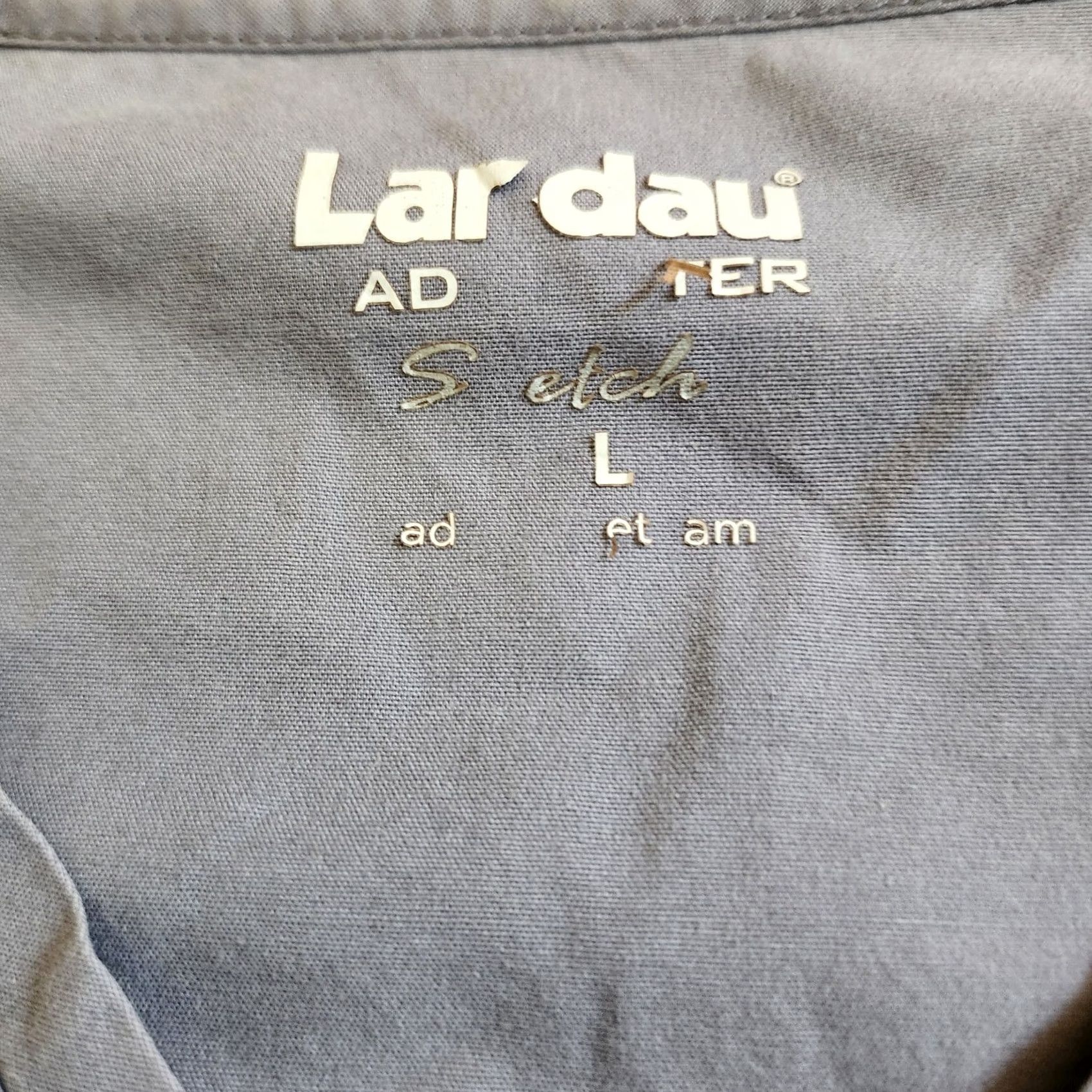 Vintage Landau Medical Gray Scrub Top W/ Pockets - Size Large - Unisex, Cotton, Solid, Medical Size US L / EU 52-54 / 3 - 7 Thumbnail