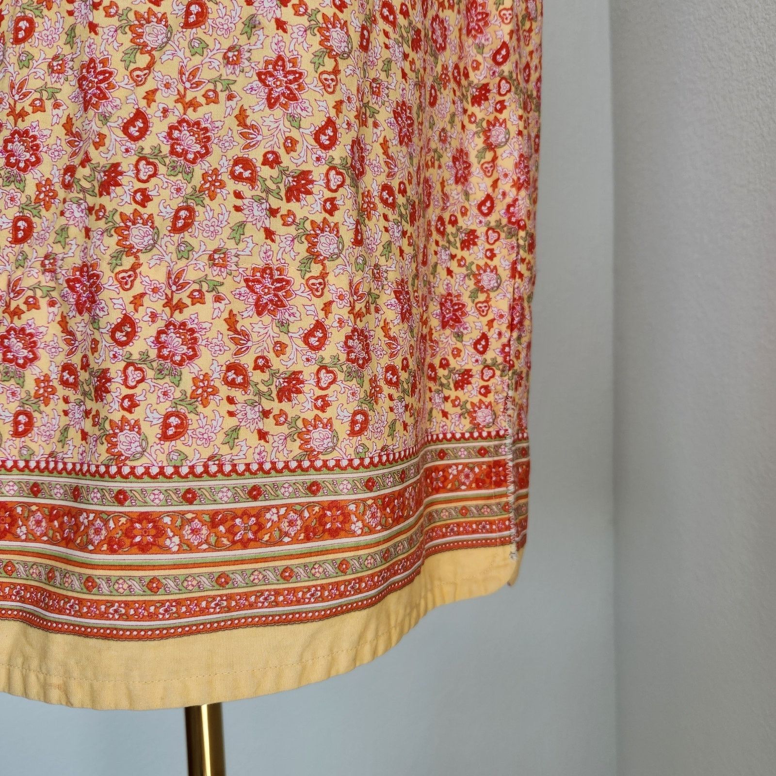Vintage Vintage Floral Paisley Patterned Midi Pencil Skirt M Size 30" / US 8 / IT 44 - 4 Thumbnail