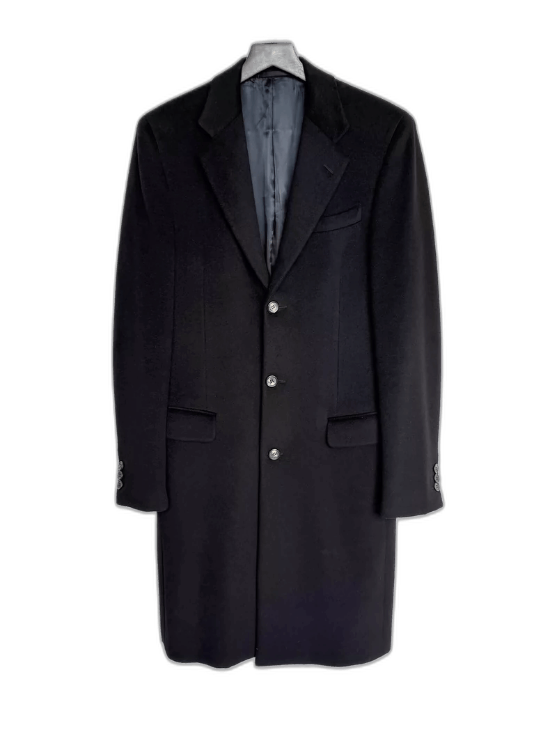 Prada Prada Black Cashmere Chesterfield Coat-2506 Size US L / EU 52-54 / 3 - 1 Thumbnail