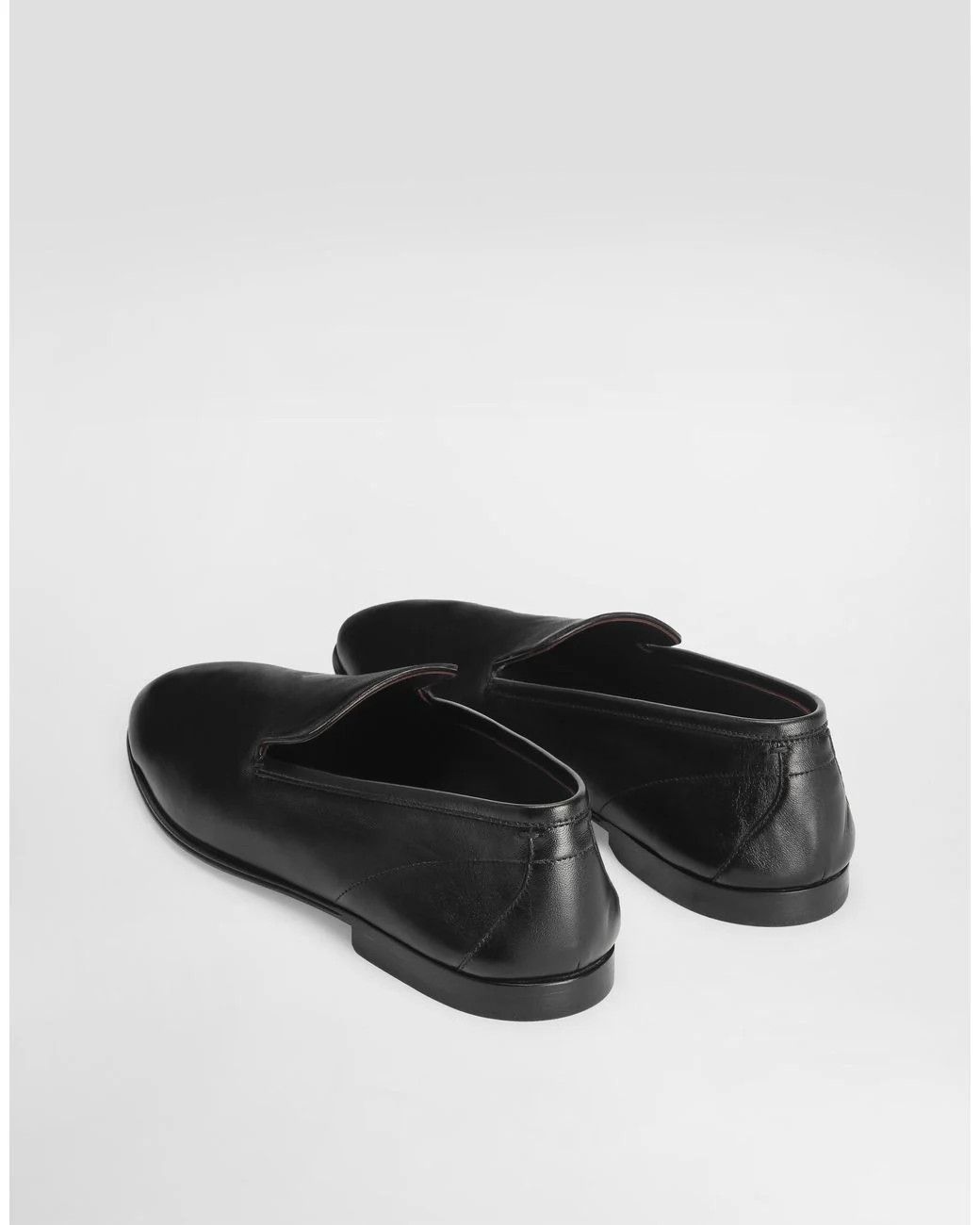 Dolce & Gabbana os11x0526 Erice Leather Slippers in Black Size US 10 / EU 43 - 3 Thumbnail