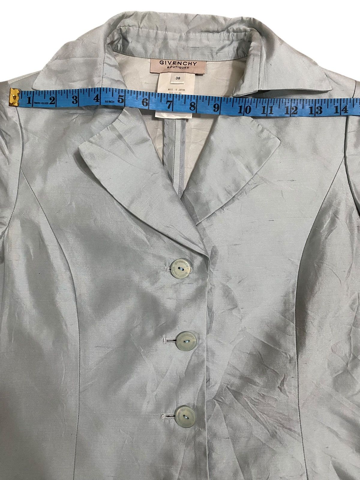 Givenchy × Vintage Vintage givenchy boutiques crop blazer silk size 38 Size S / US 4 / IT 40 - 9 Thumbnail