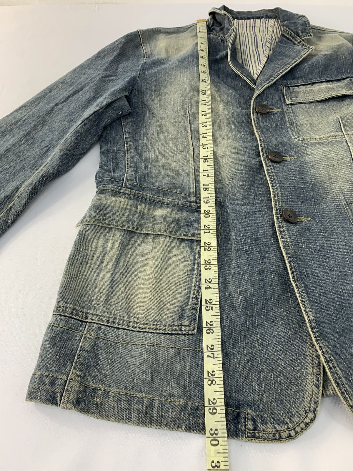 BEANPOLE 90s Bean Pole Indigo Denim Jeans Coat Jacket Double Pocket Size US M / EU 48-50 / 2 - 10 Thumbnail