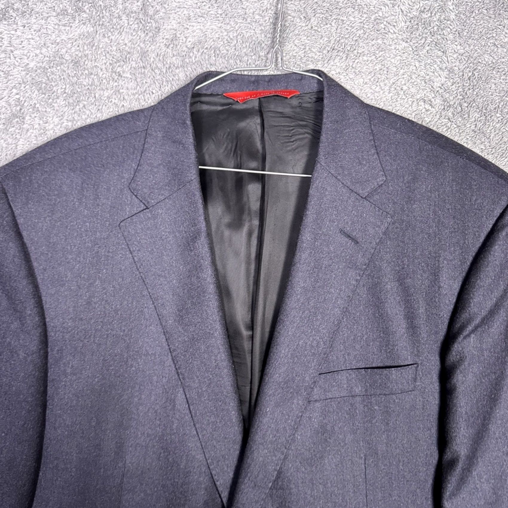 Vintage Samuelsohn Performance Blazer Mens 46L SB Gable Sport Coat Wool Cashmere Blazer Size 46R - 4 Thumbnail