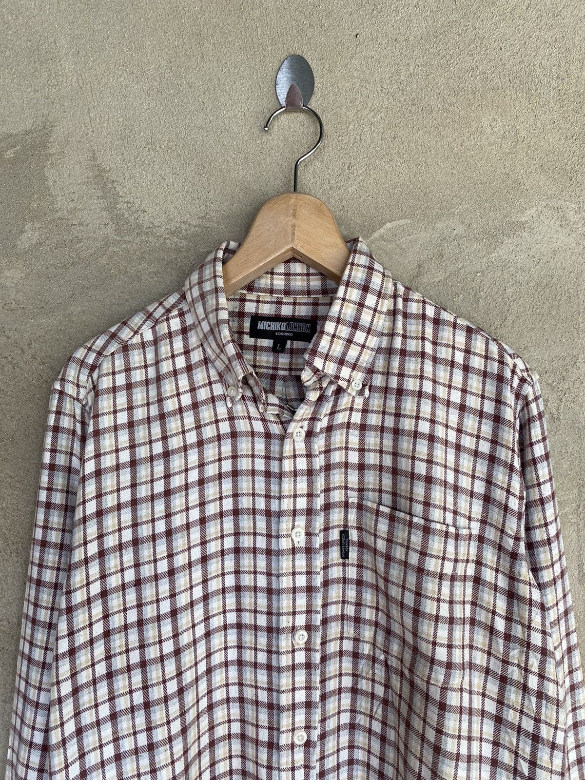 Flannel Michiko London Koshino Plaid Tartan Flannel Shirt Size US M / EU 48-50 / 2 - 3 Thumbnail