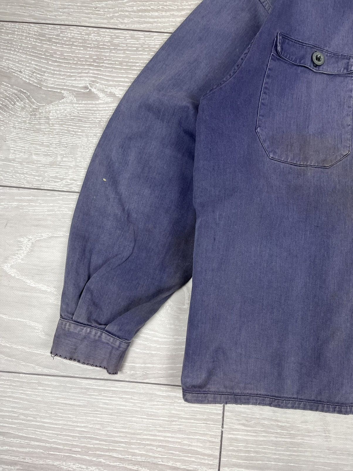 Le Laboureur Le Laboureur Vintage 70s Blue French Work Chore Jacket Size US M / EU 48-50 / 2 - 6 Thumbnail