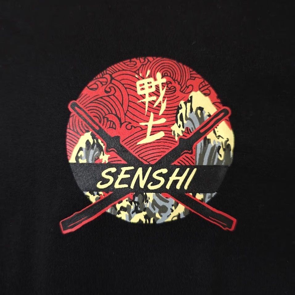 Vintage Senshi Warrior T Shirt Mens Size Small Black Samurai Martial Arts Size US S / EU 44-46 / 1 - 3 Thumbnail