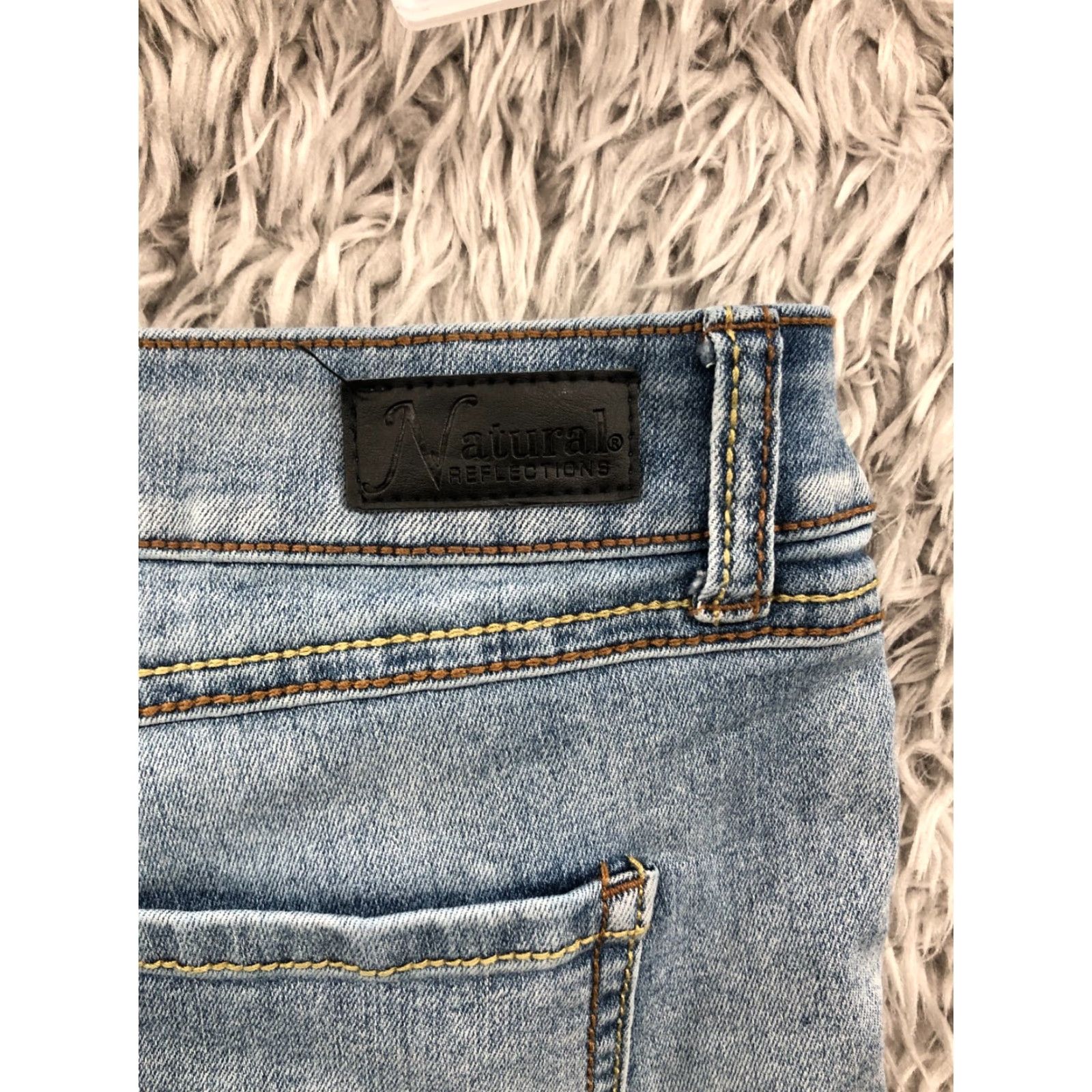 Vintage Natural Reflections Denim Boyfriend Shorts Womens Size 10 Blue Mid Rise 5-Pocket Design Jeans Size 32" / US 10 / IT 46 - 5 Thumbnail