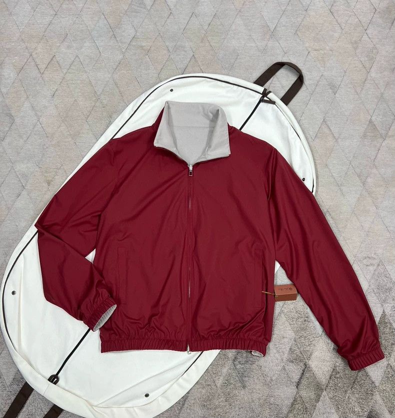 Loro Piana LORO PIANA Men's double-sided Bomber jacket Size US XXL / EU 58 / 5 - 1 Thumbnail