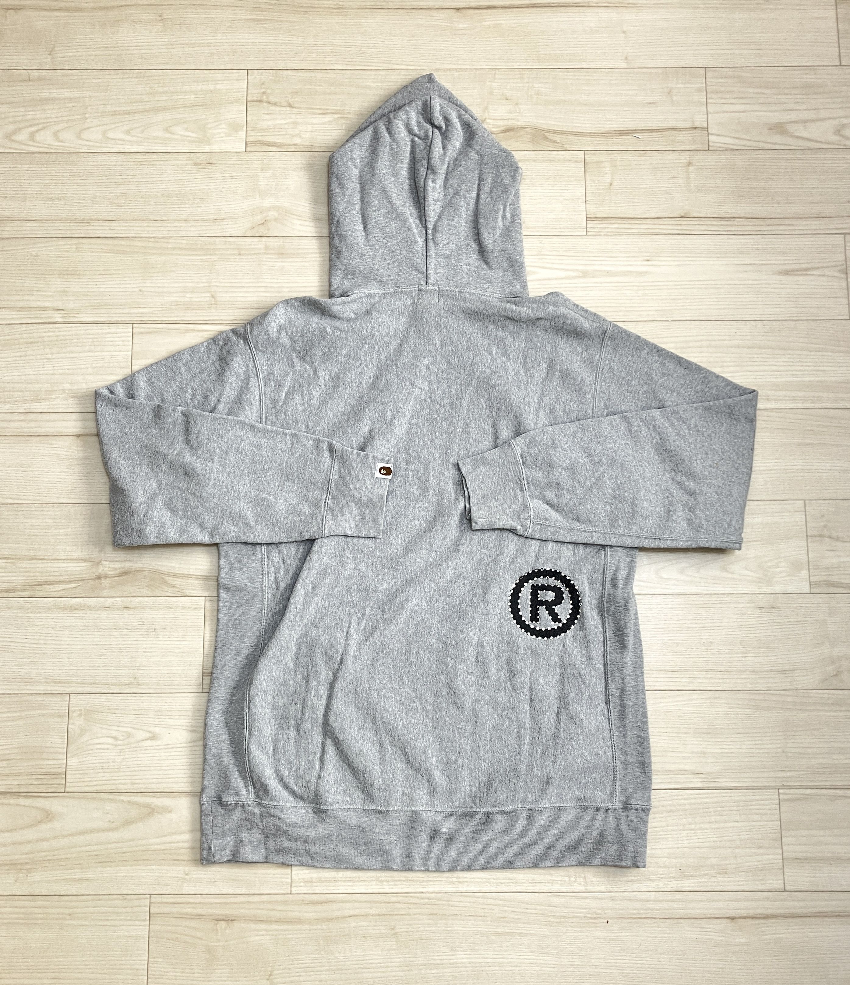 Bape OG Bape Gray Swarovski Spell Out Pullover Hoodie Size US L / EU 52-54 / 3 - 2 Thumbnail
