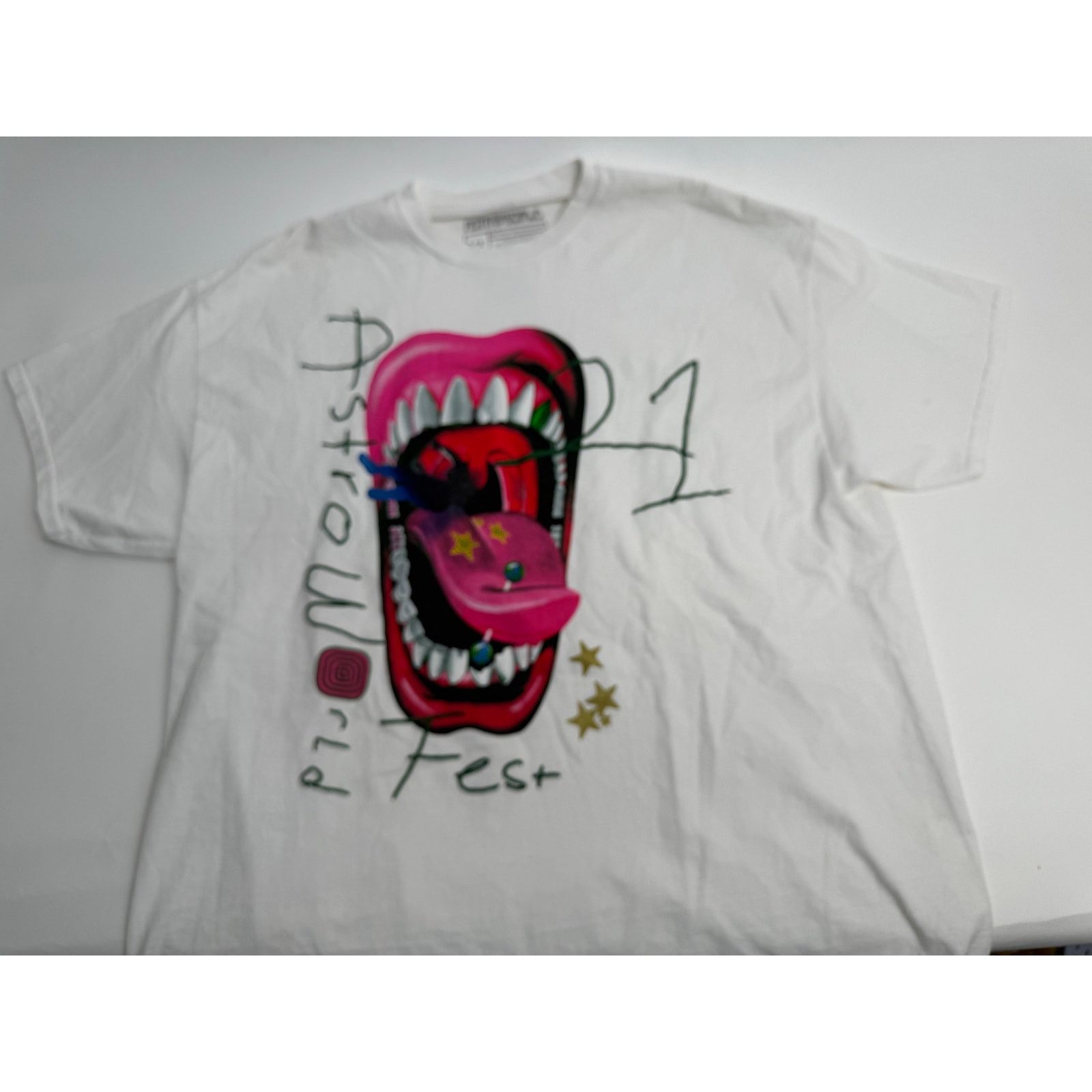 Other Travis Scott Astroworld Tour Cactus Jack Mouth T-Shirt XL Size US XL / EU 56 / 4 - 5 Thumbnail