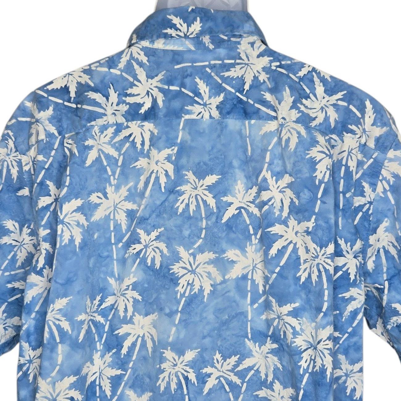 Lands' End Lands End Mens Tropical Print Shirt Large 16/16.5 Palms Size US L / EU 52-54 / 3 - 7 Thumbnail