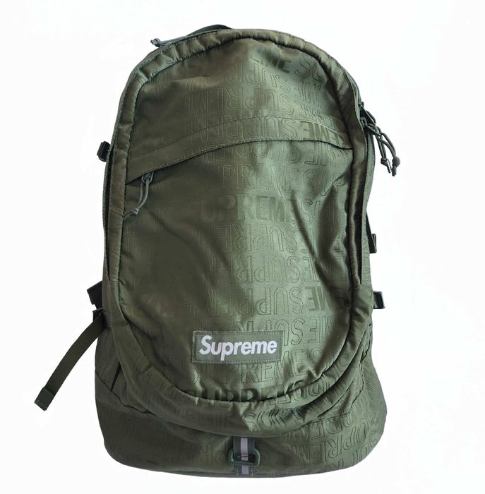 Supreme best sale olive backpack