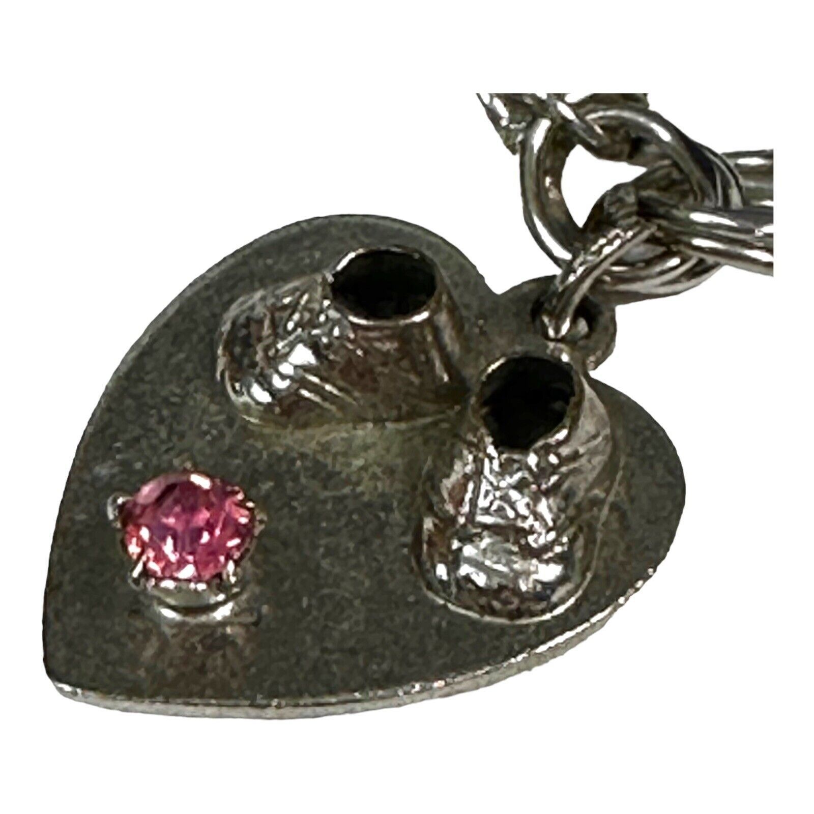 Vintage Vintage Forstner Charm Bracelet With Heart & Cross Charms An Size ONE SIZE - 6 Thumbnail
