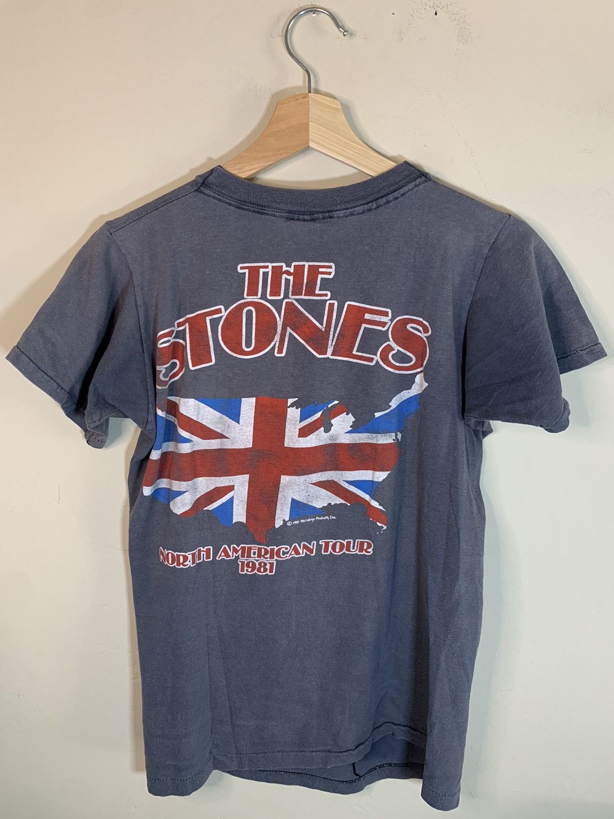 Band Tees × The Rolling Stones × Vintage *RARE* Vintage 1981 Rolling Stones Tour Single Stitch Shirt Size US XS / EU 42 / 0 - 2 Thumbnail
