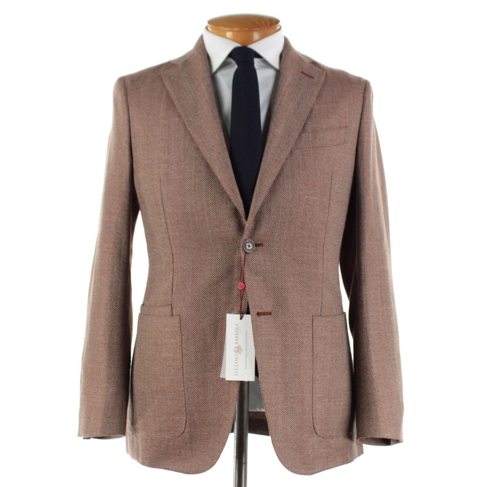 Luciano Barbera Luciano Barbera Sport Coat Size 38 US in Brown Size 38R - 1 Thumbnail