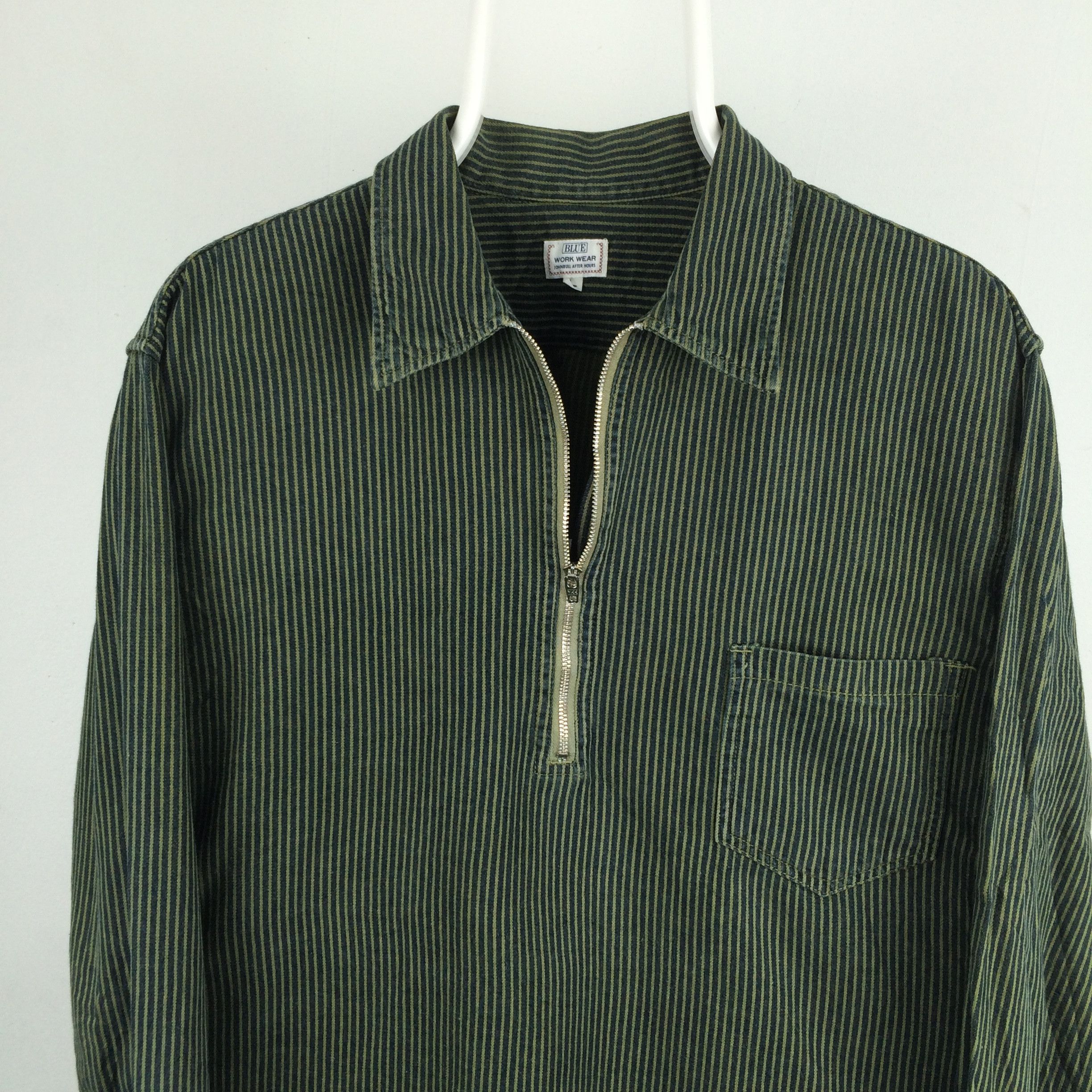 Johnbull H24 JOHN BULL X BLUE DENIM WORKWEAR SHIRT STRIPED Size US L / EU 52-54 / 3 - 3 Thumbnail