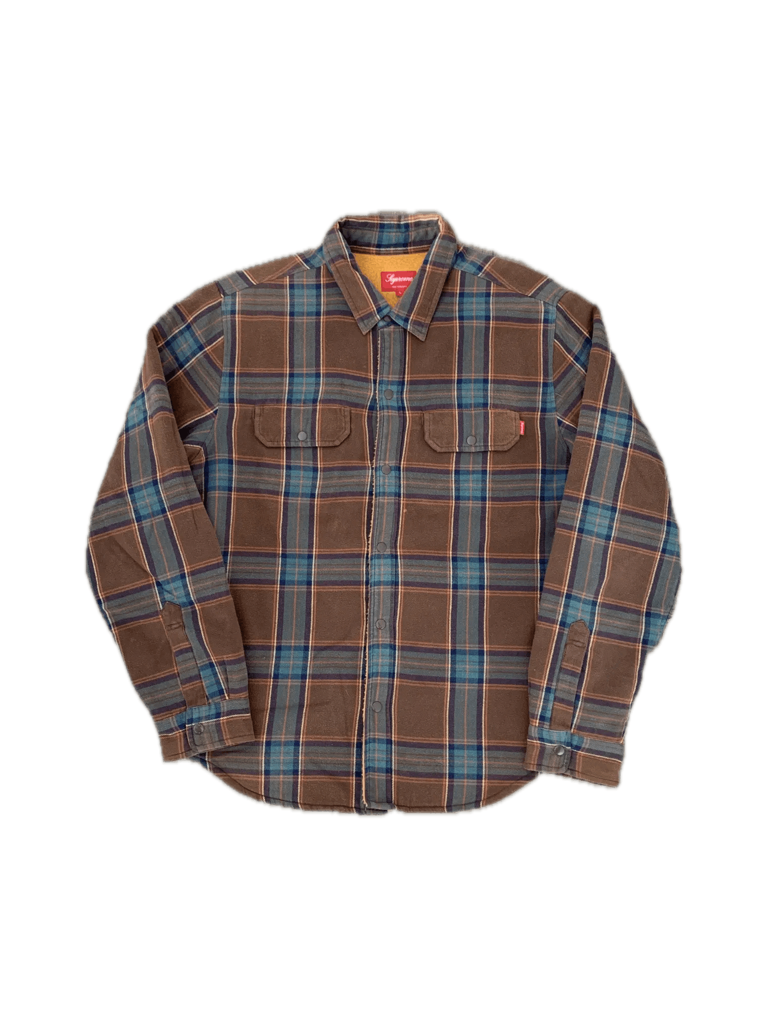Supreme Supreme Pile Lined Plaid Flannel Shirt Size US L / EU 52-54 / 3 - 1 Thumbnail
