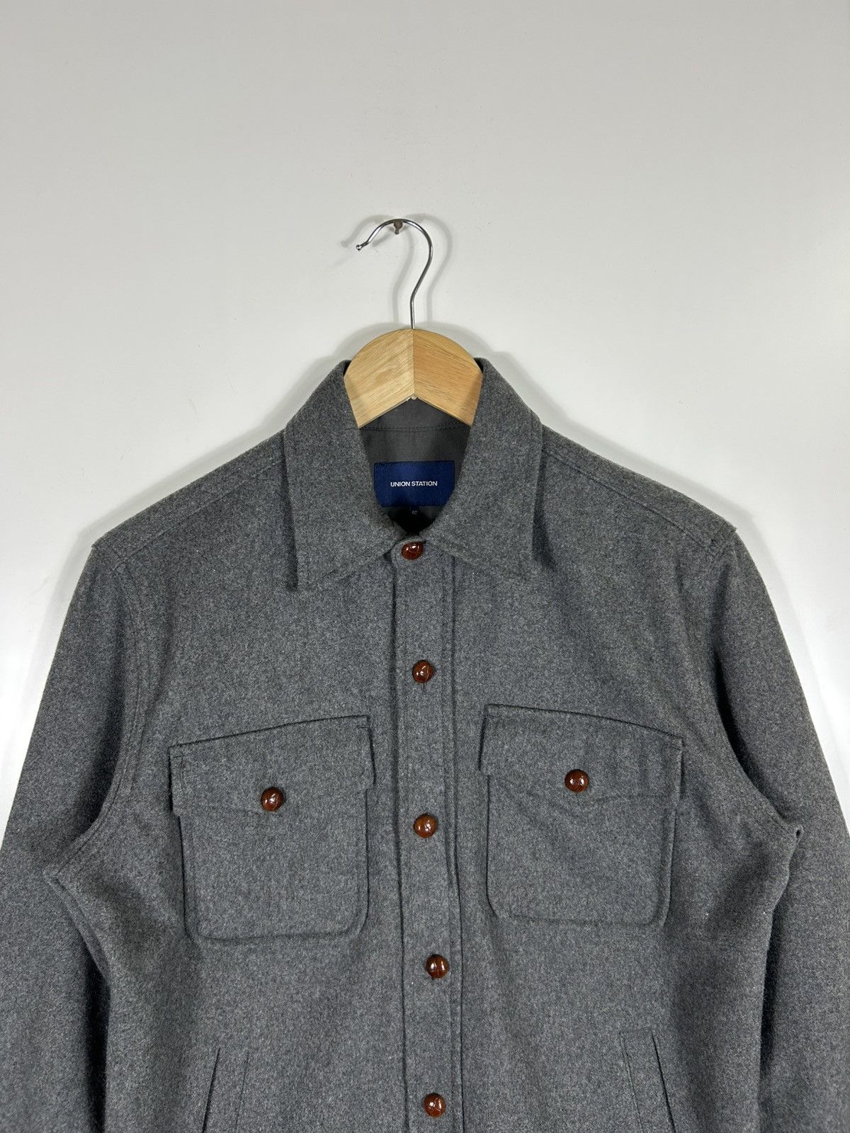 Japanese Brand 🔥Union Station Wool Button Chore Shirt Jacket Size US S / EU 44-46 / 1 - 4 Thumbnail