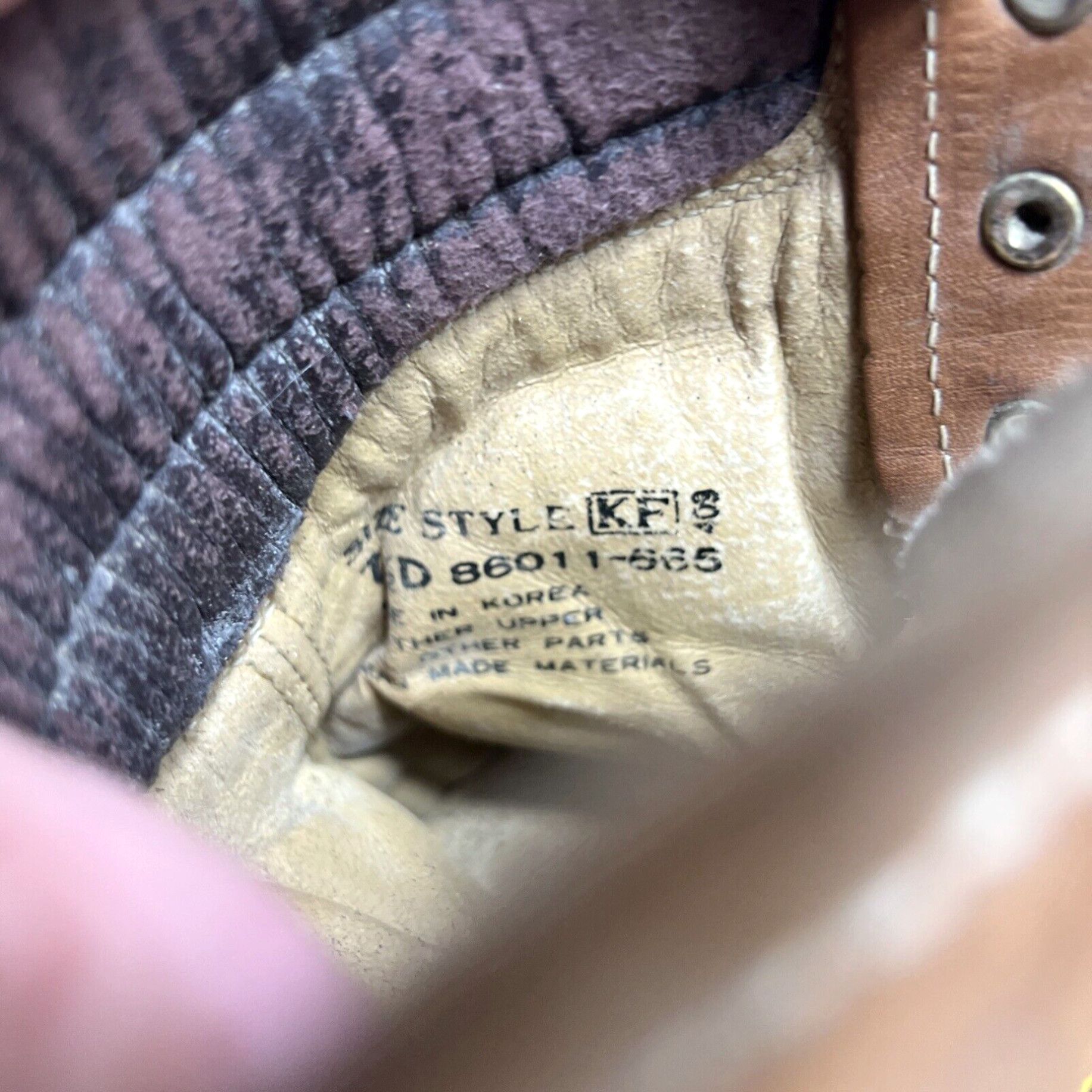Montblanc VTG MONT BLANC Mens BROWN LEATHER WORK MOUNTAINEERING HIKING BOOTS MEN'S Sz 7.5D Size US 7.5 / EU 40-41 - 7 Thumbnail