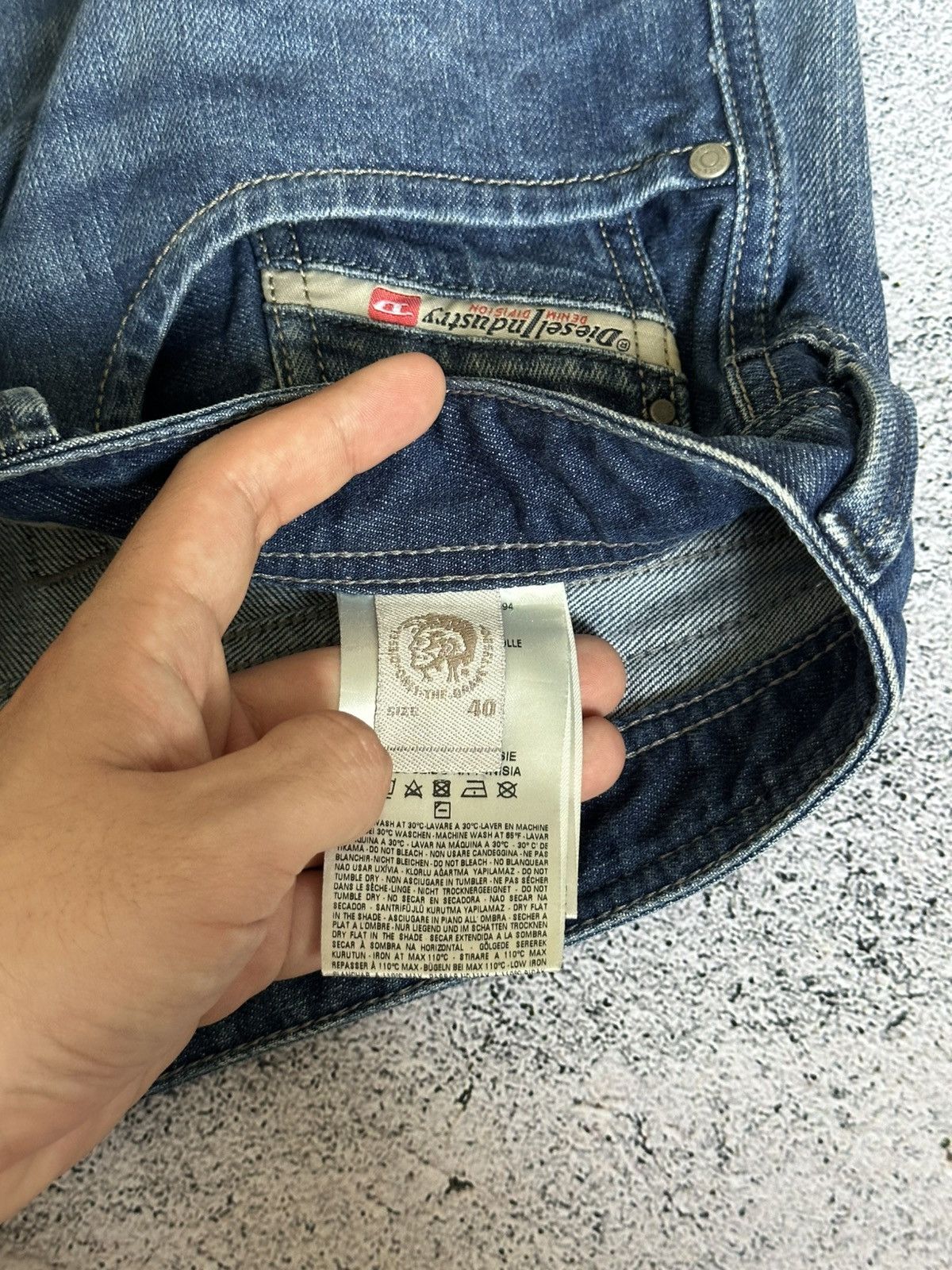 Diesel Crazy Diesel Oversize Denim Pants Washed Y2K Hyge Size US 40 / EU 56 - 15 Thumbnail