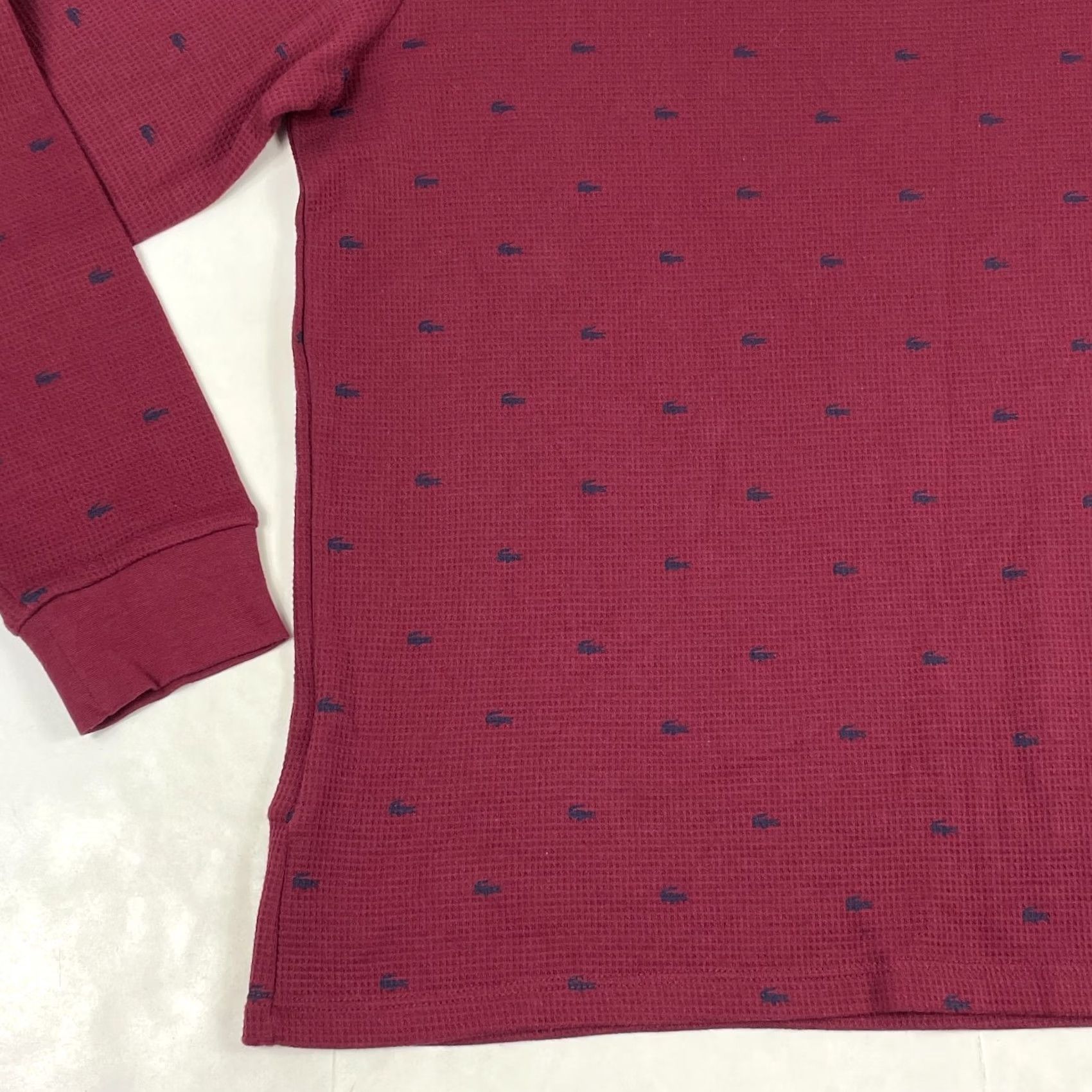 Lacoste Lacoste Red Thermal Long Sleeve Shirt Mens Extra Large Size US XL / EU 56 / 4 - 5 Thumbnail
