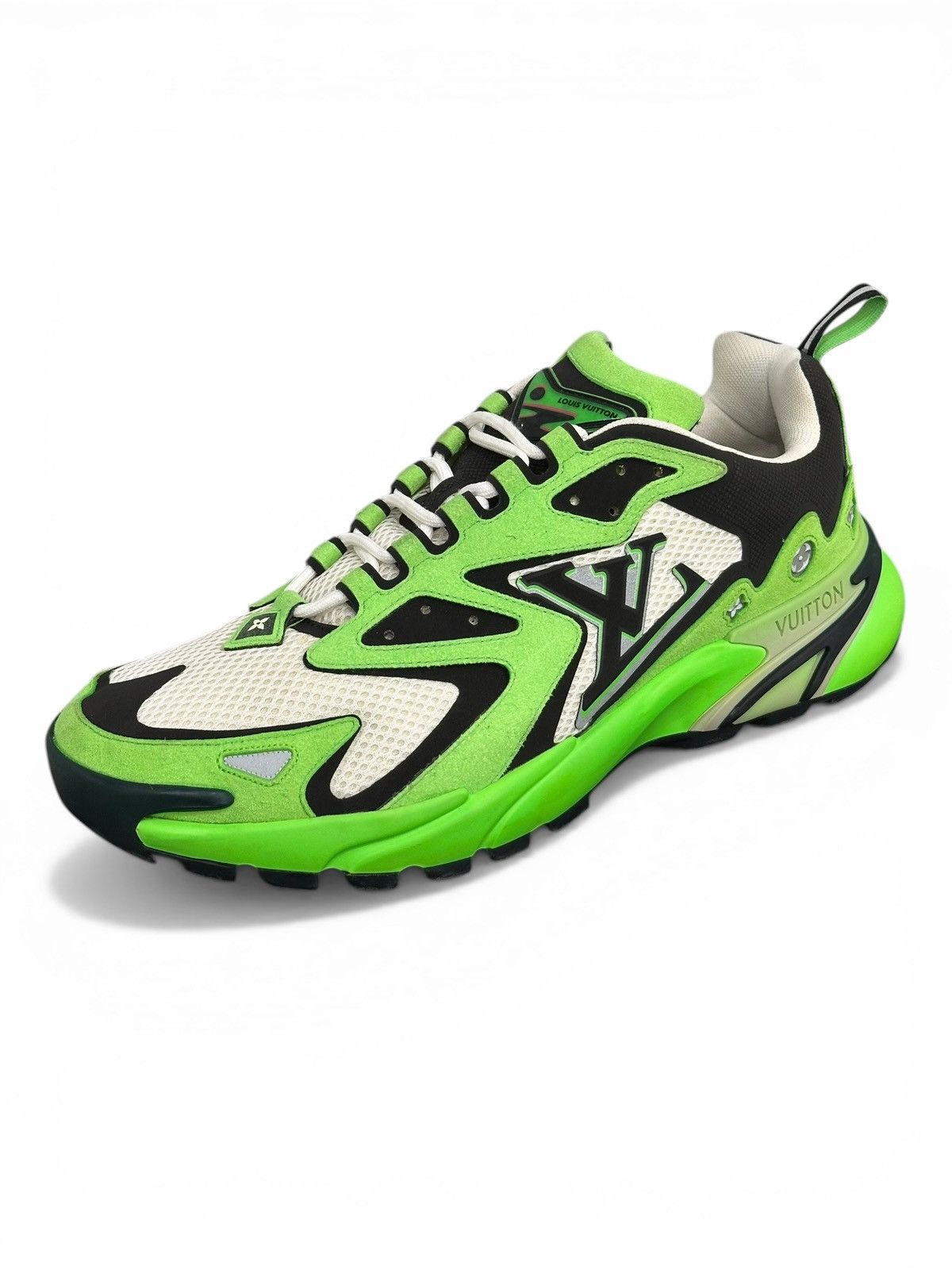 Louis Vuitton LV Runner Tatic White & Green Sneakers Size 8LV (9.5US) Size US 9.5 / EU 42-43 - 5 Thumbnail
