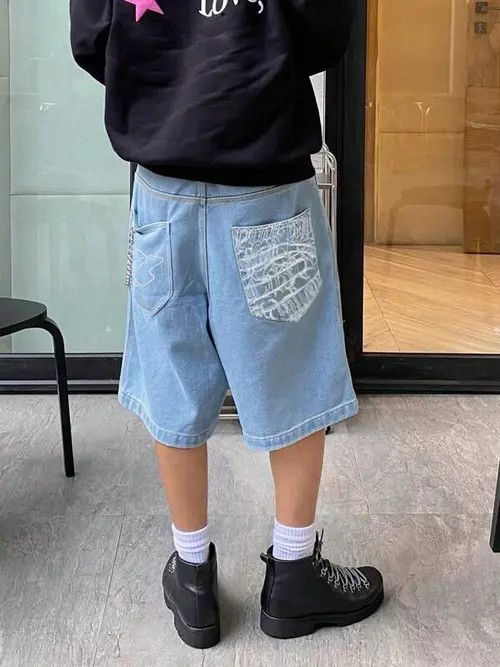 Japanese Brand VINTAGE RETRO 90s drip street shorts jorts Size US 30 / EU 46 - 1 Thumbnail