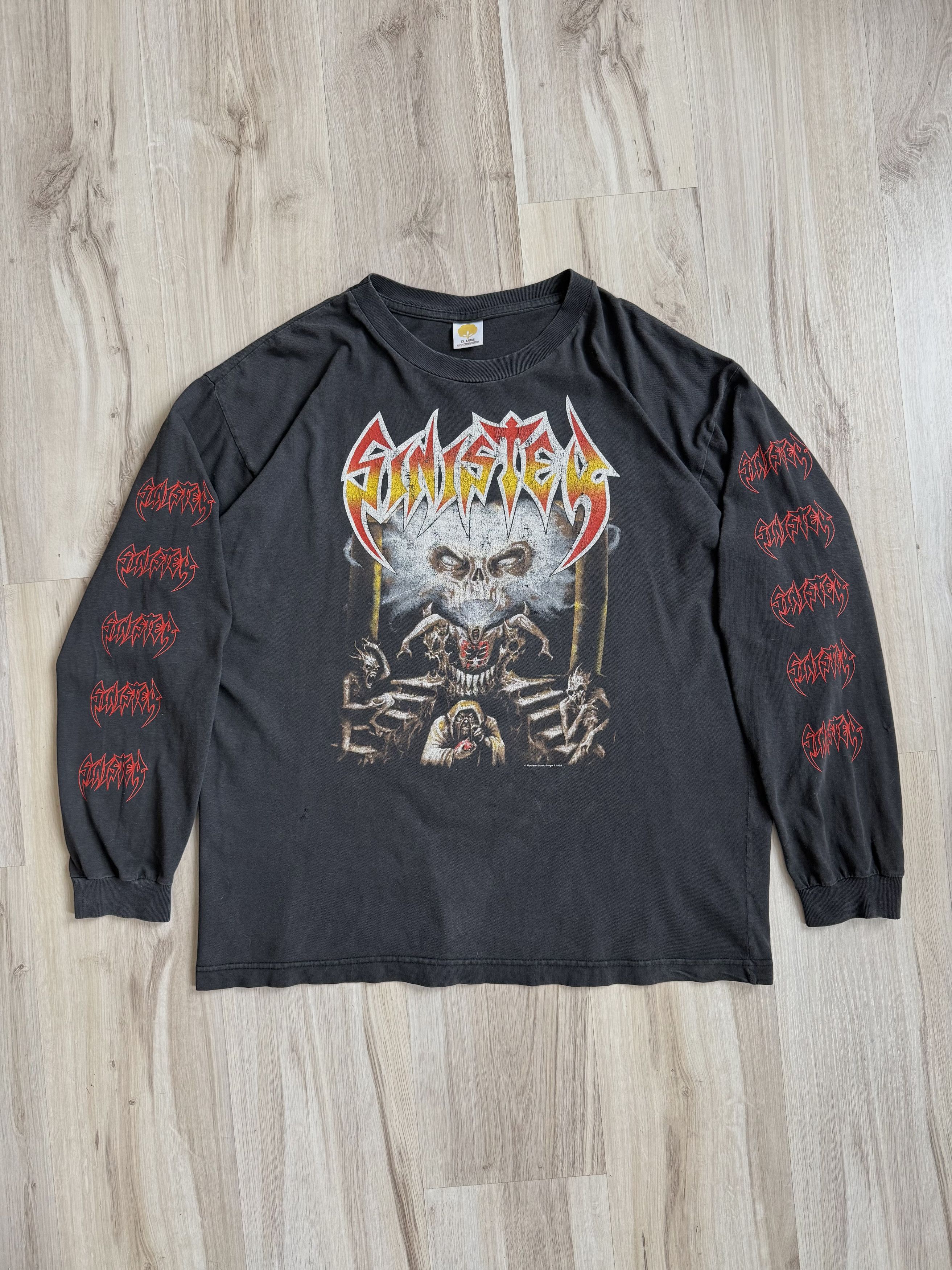 Band Tees Vintage Sinister 1993 Diabolical Summoning 90s metal rare Size US XL / EU 56 / 4 - 1 Thumbnail