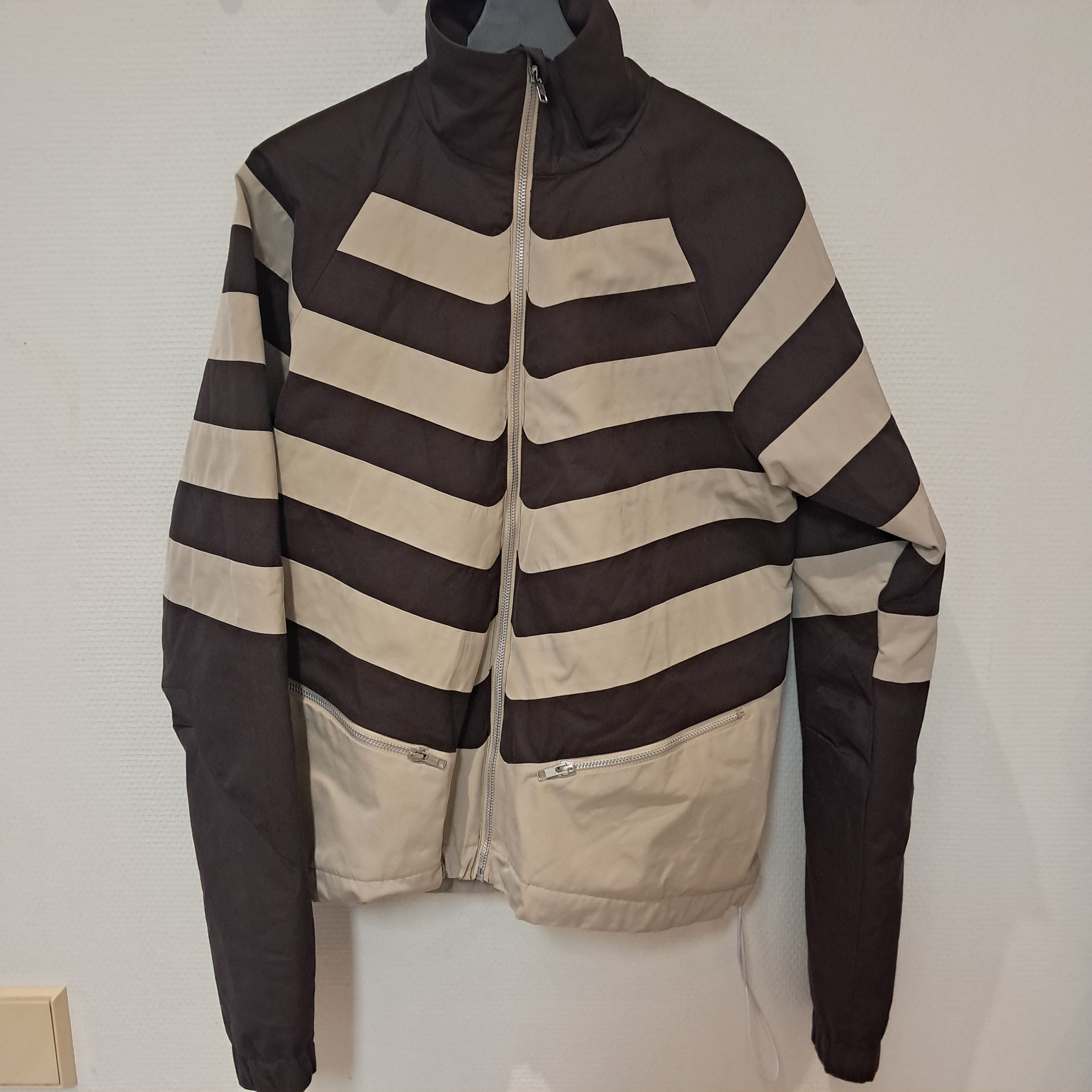 Arnar Mar Jonsson White & brown track jacket Size US S / EU 44-46 / 1 - 2 Thumbnail