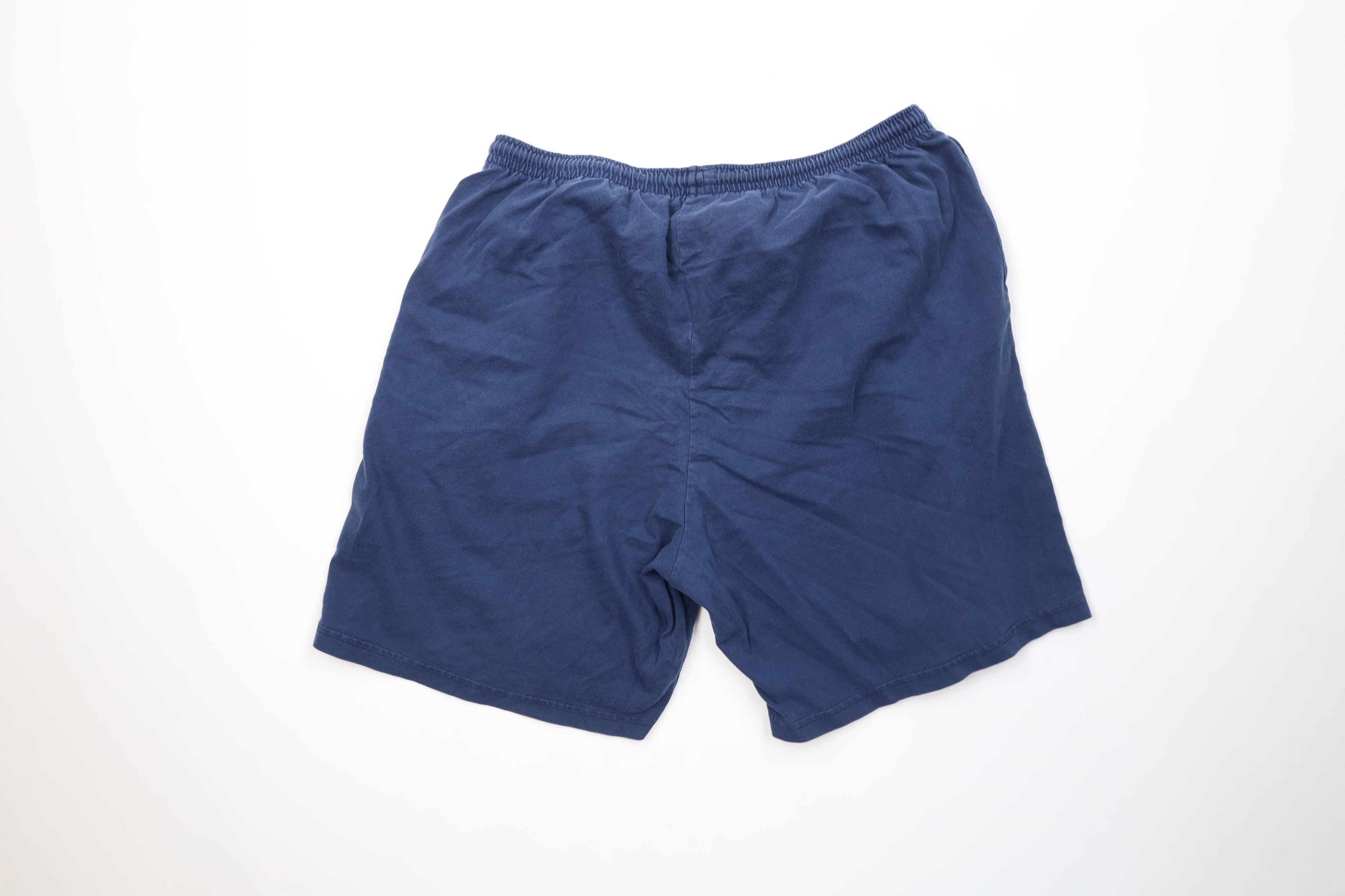 Vintage Vintage 90s Streetwear Above Knee Cotton Shorts Navy Blue Size US 34 / EU 50 - 9 Thumbnail