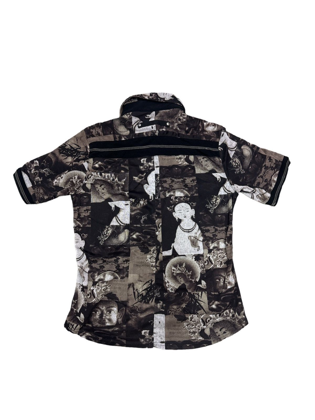 14th Addiction OZZ CONTE EASTERN ORIENTAL MOTIVE OVERPRINT BUTTON UP SHIRT Size US L / EU 52-54 / 3 - 2 Thumbnail