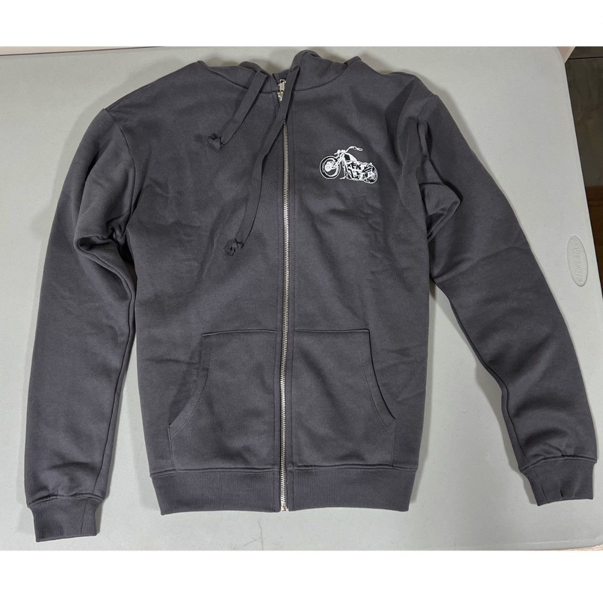 Pacsun Gray Motorcycle Graphic Zipper Sweater Sweatshirt Hoodie XS🩶 Size US XS / EU 42 / 0 - 5 Thumbnail