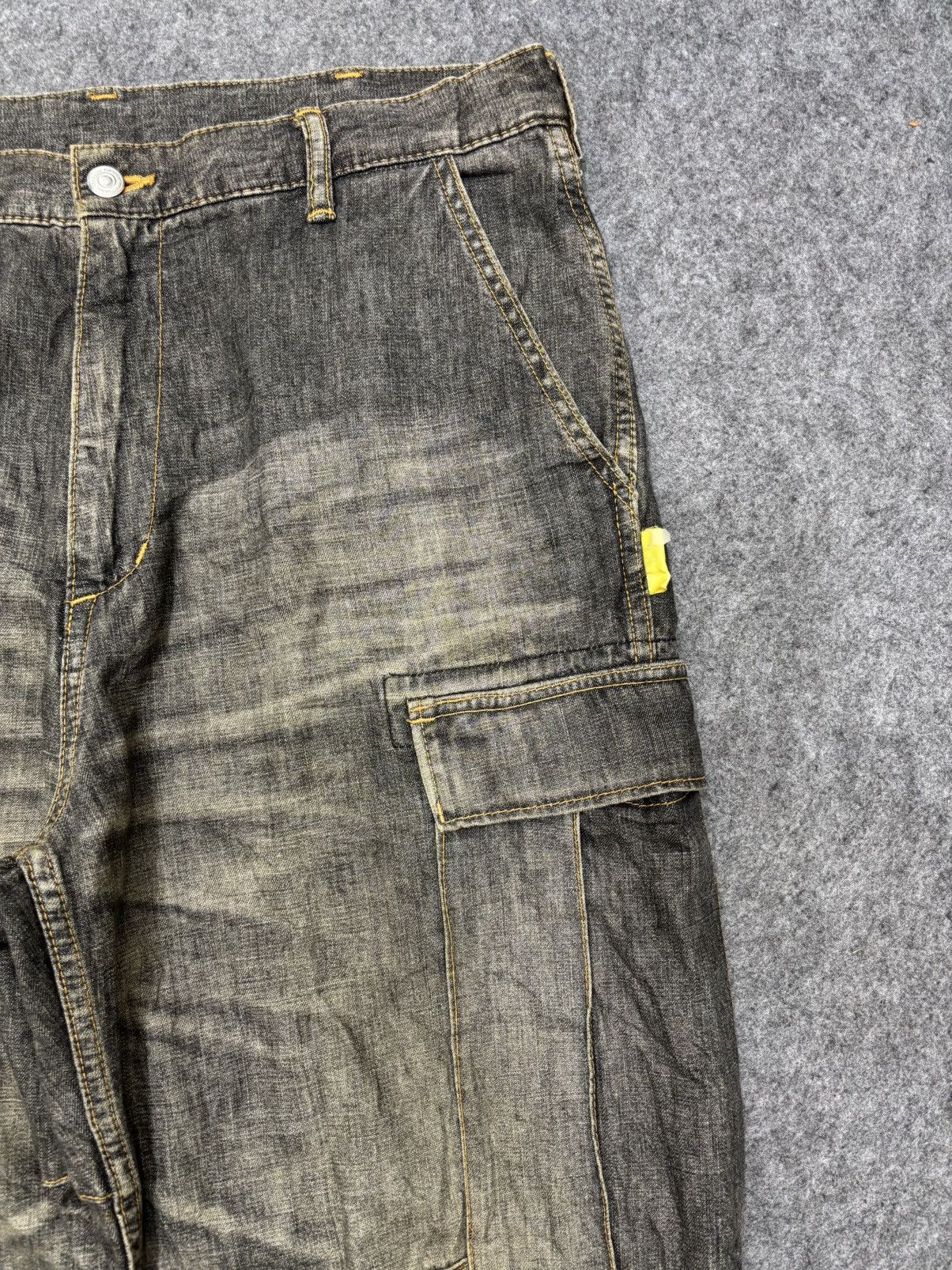 Swagger 💥Baggy💥Vintage Swagger Double Knee Light Denim F624 Size US 35 - 3 Thumbnail