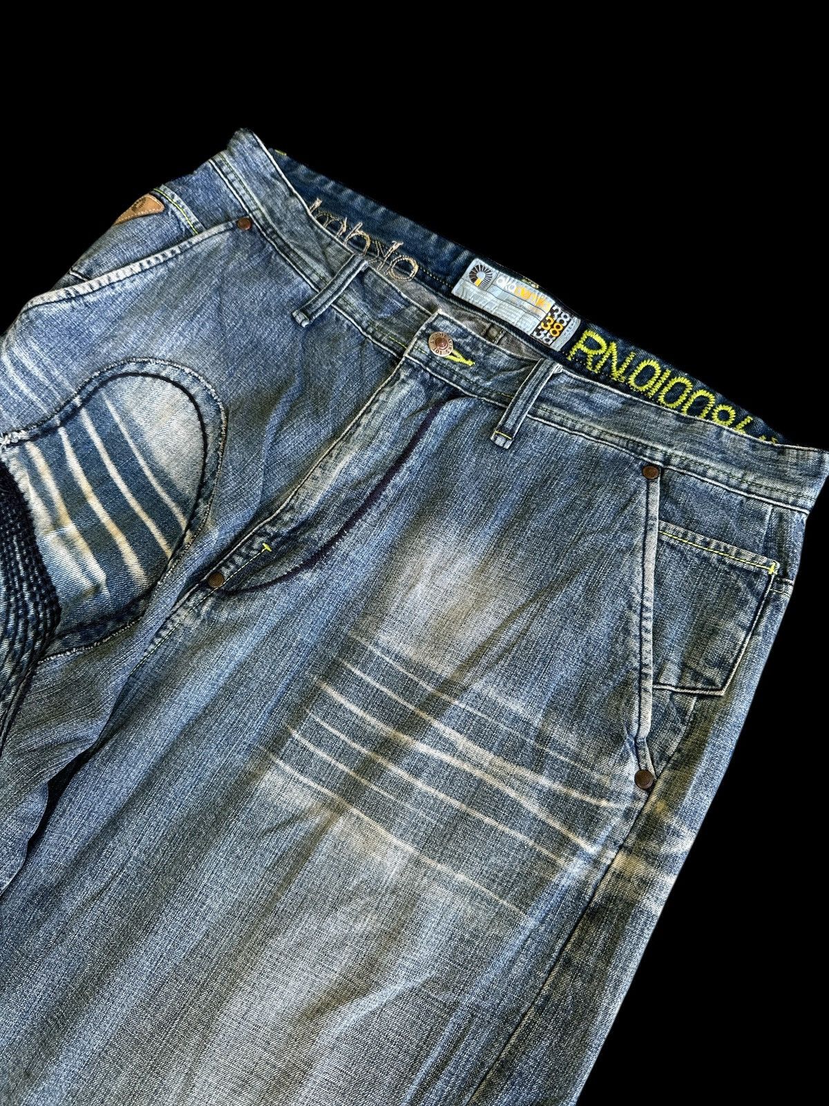 Kapital Twist Legs 💥 Akademiks Baggy Embroid Crazy Fashion 💥 Size US 38 / EU 54 - 4 Thumbnail